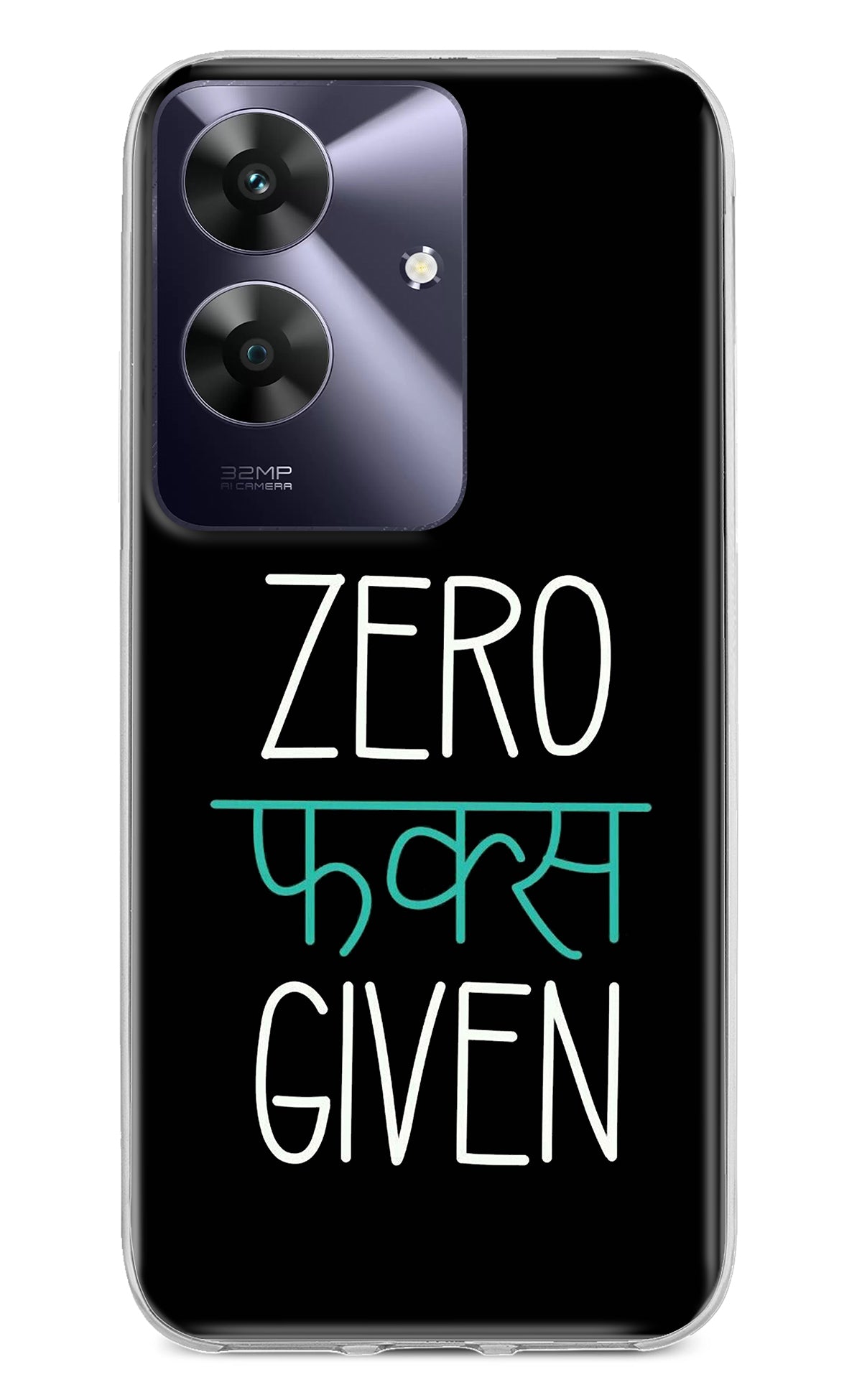 Zero Fucks Given Realme C61 Back Cover