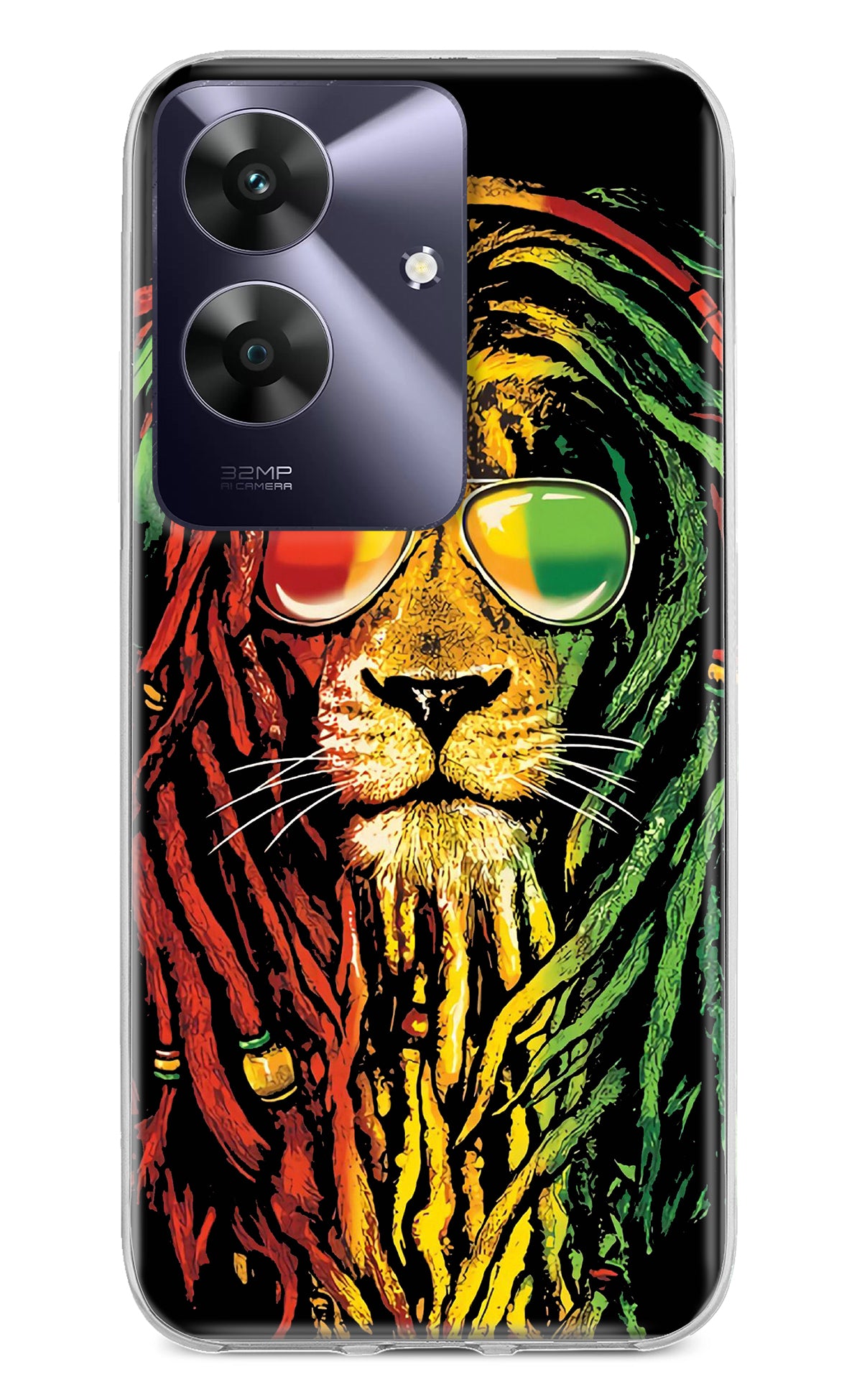 Rasta Lion Realme C61 Back Cover