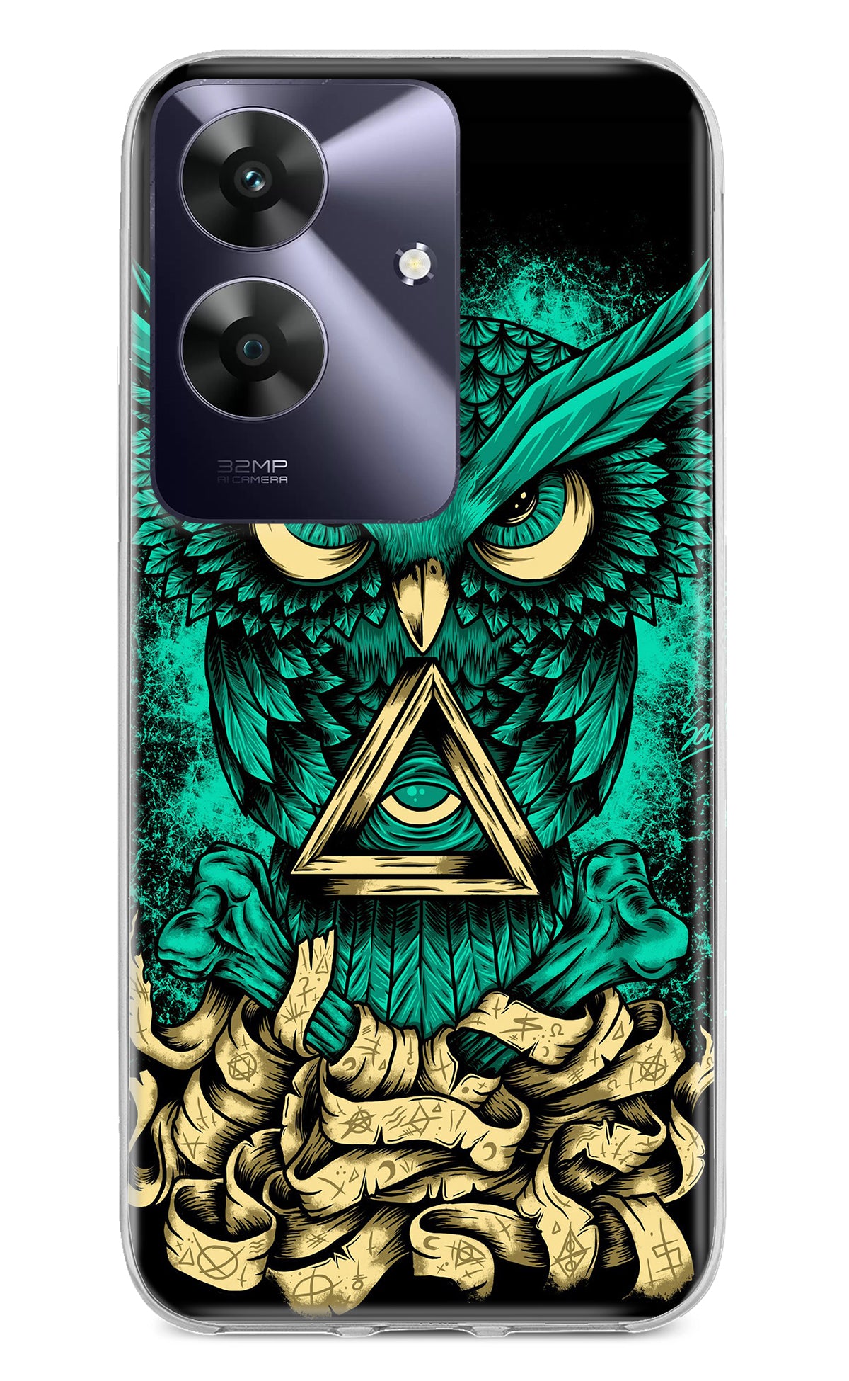 Green Owl Realme C61 Back Cover