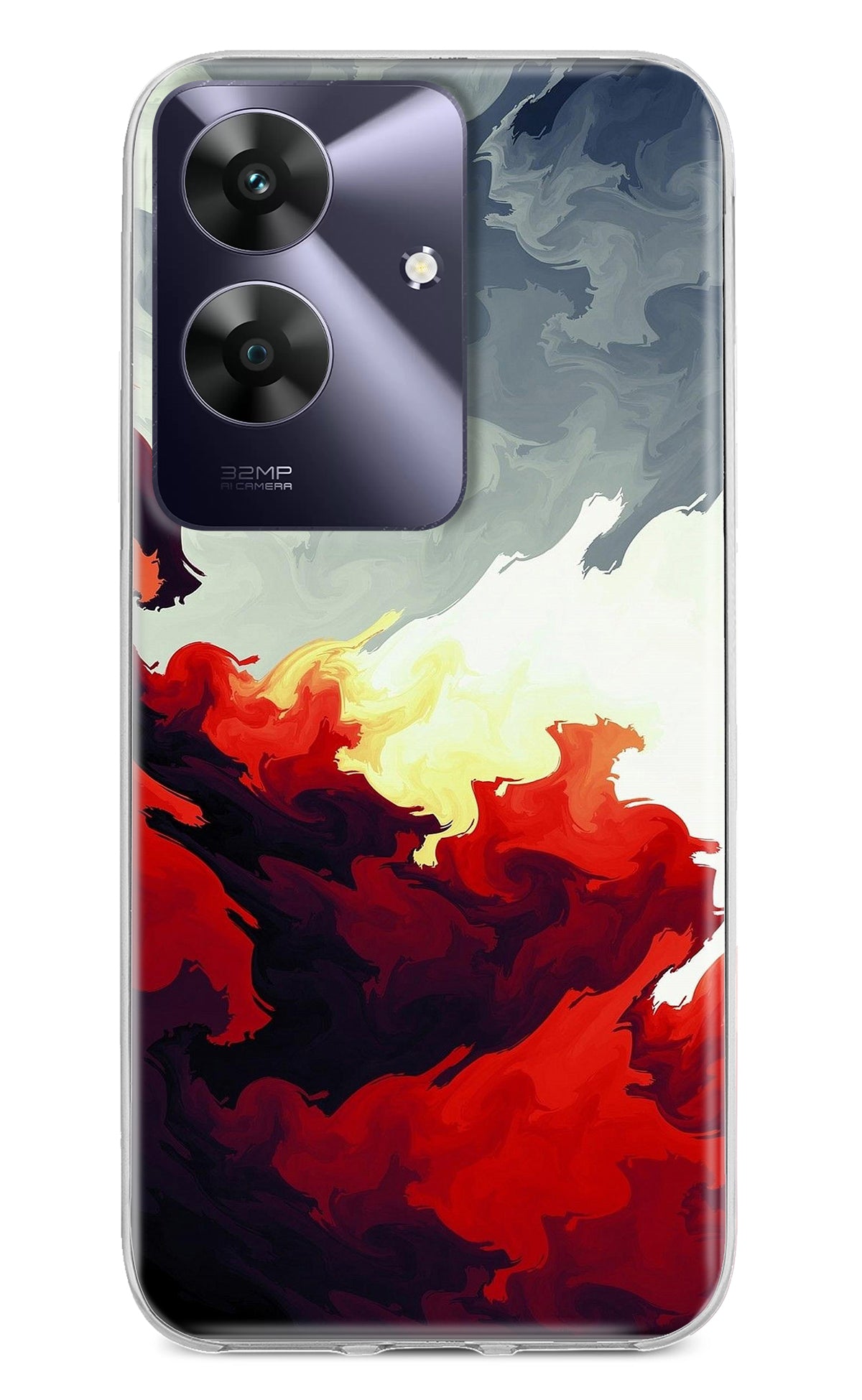 Fire Cloud Realme C61 Back Cover