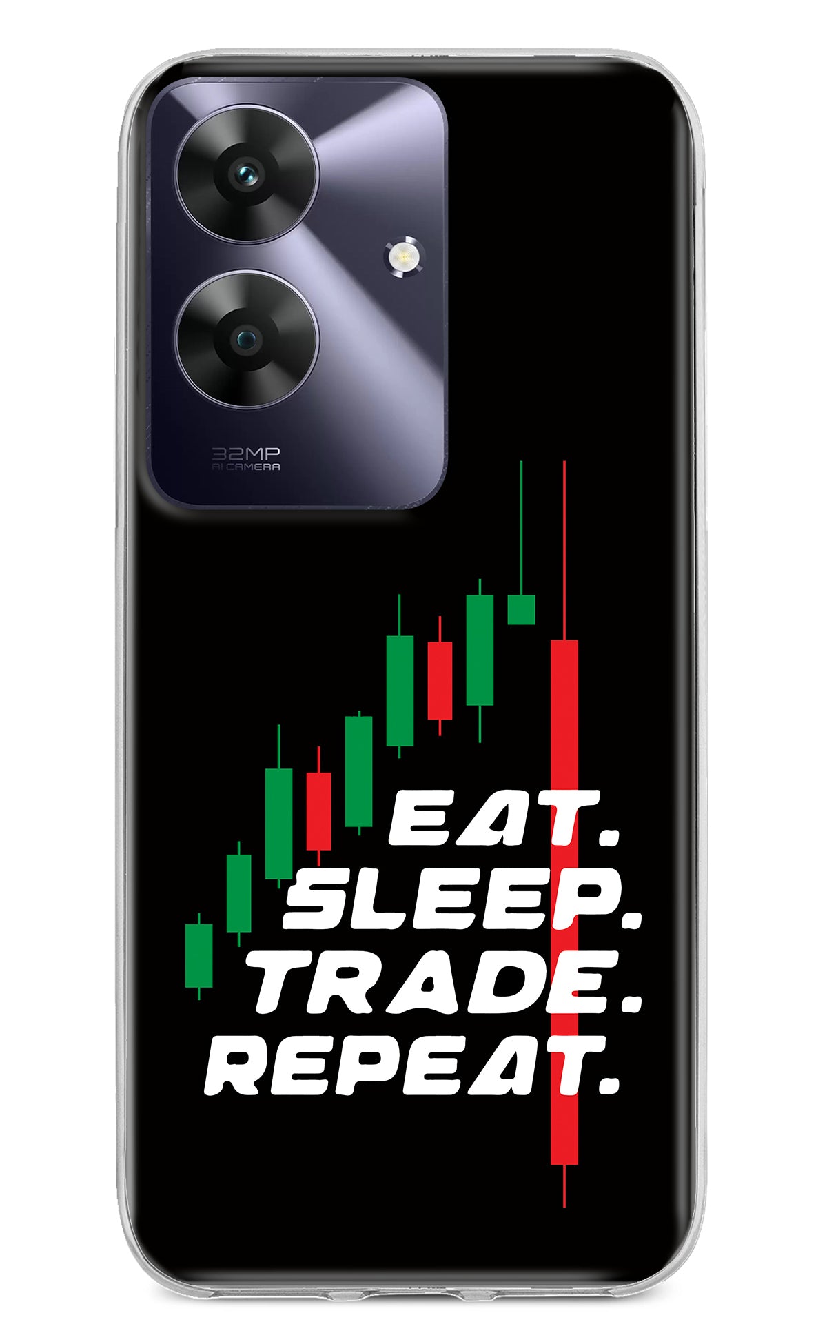 Eat Sleep Trade Repeat Realme C61 Back Cover