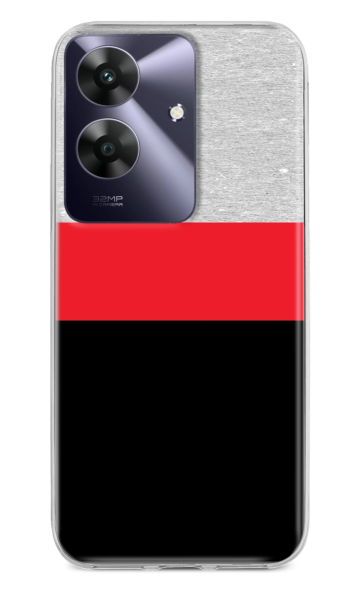 Tri Color Pattern Realme C61 Back Cover