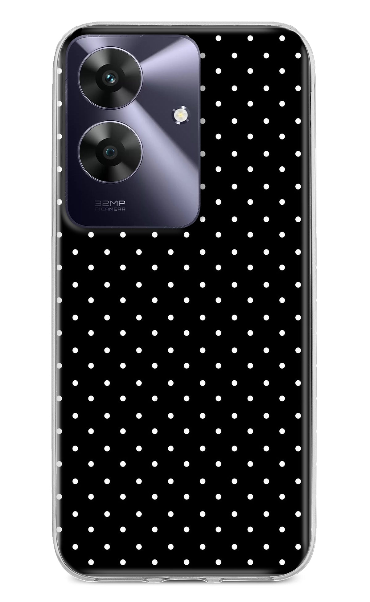 White Dots Realme C61 Back Cover