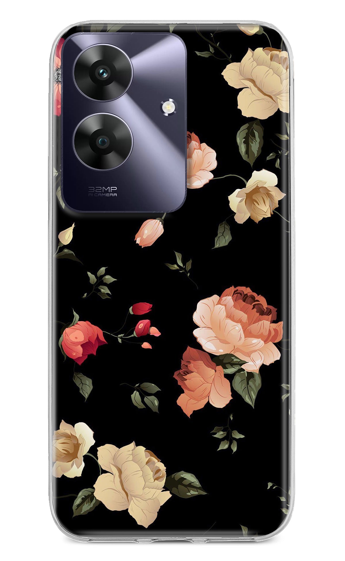 Flowers Realme C61 Back Cover