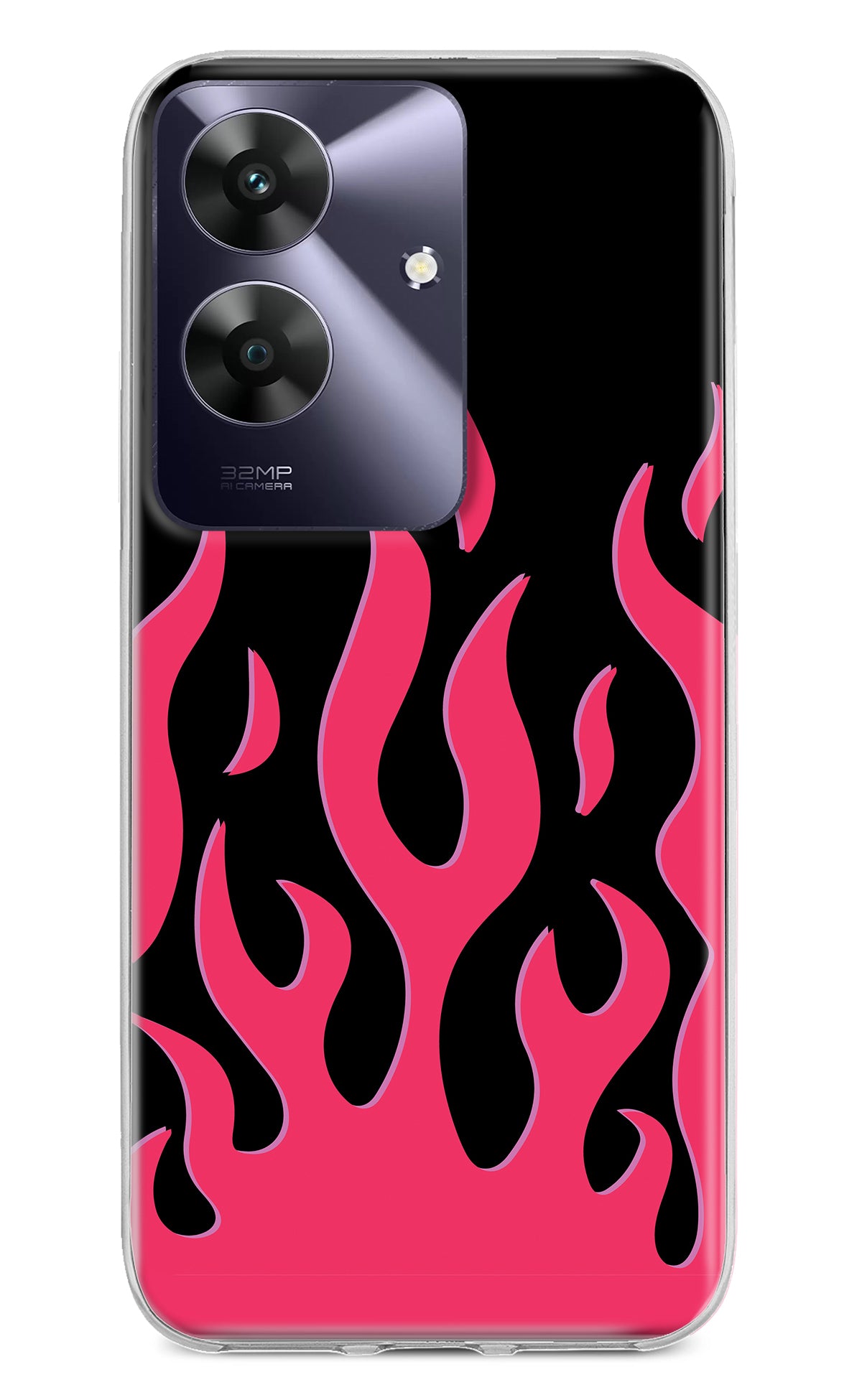 Fire Flames Realme C61 Back Cover