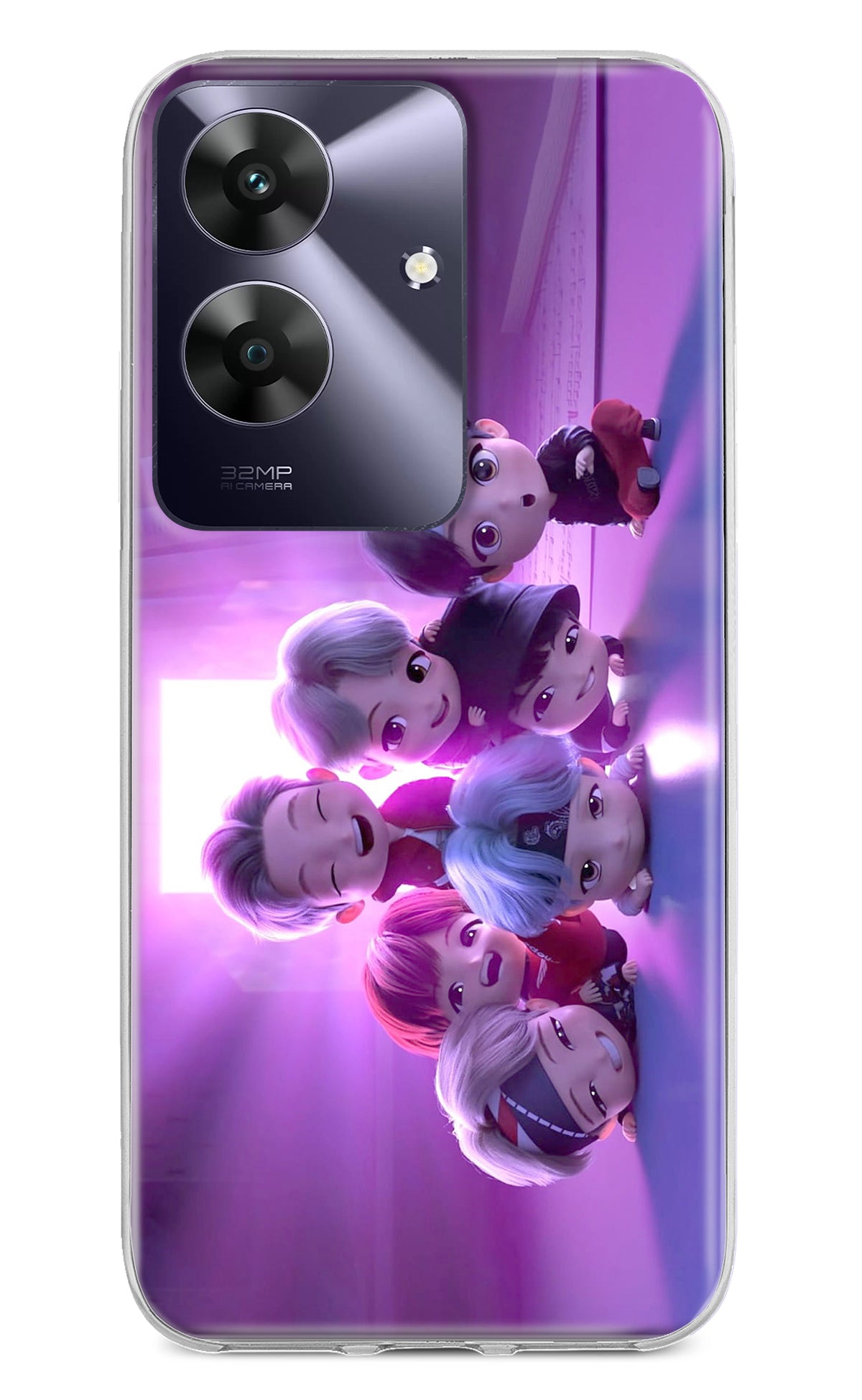 BTS Chibi Realme C61 Back Cover