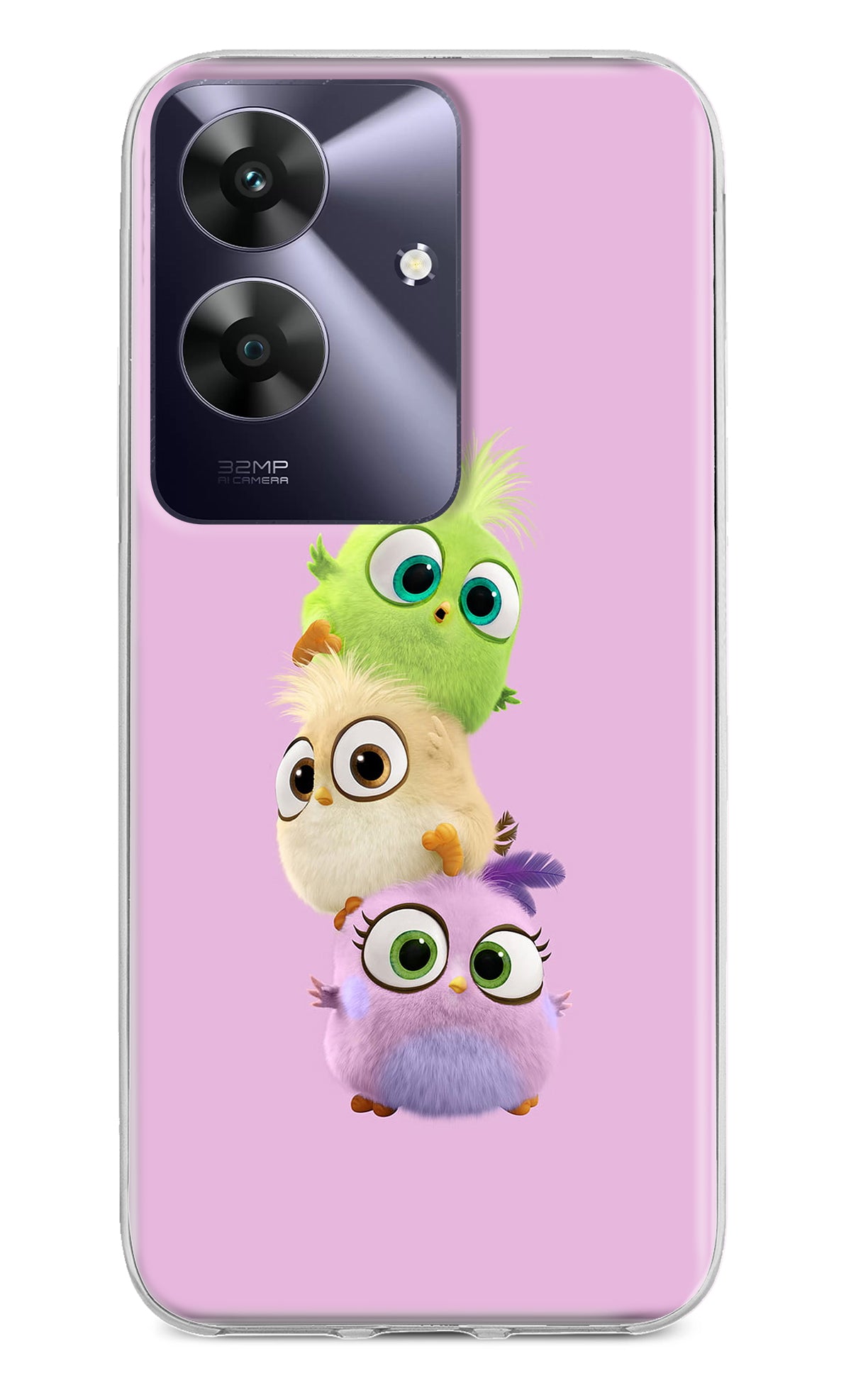 Cute Little Birds Realme C61 Back Cover