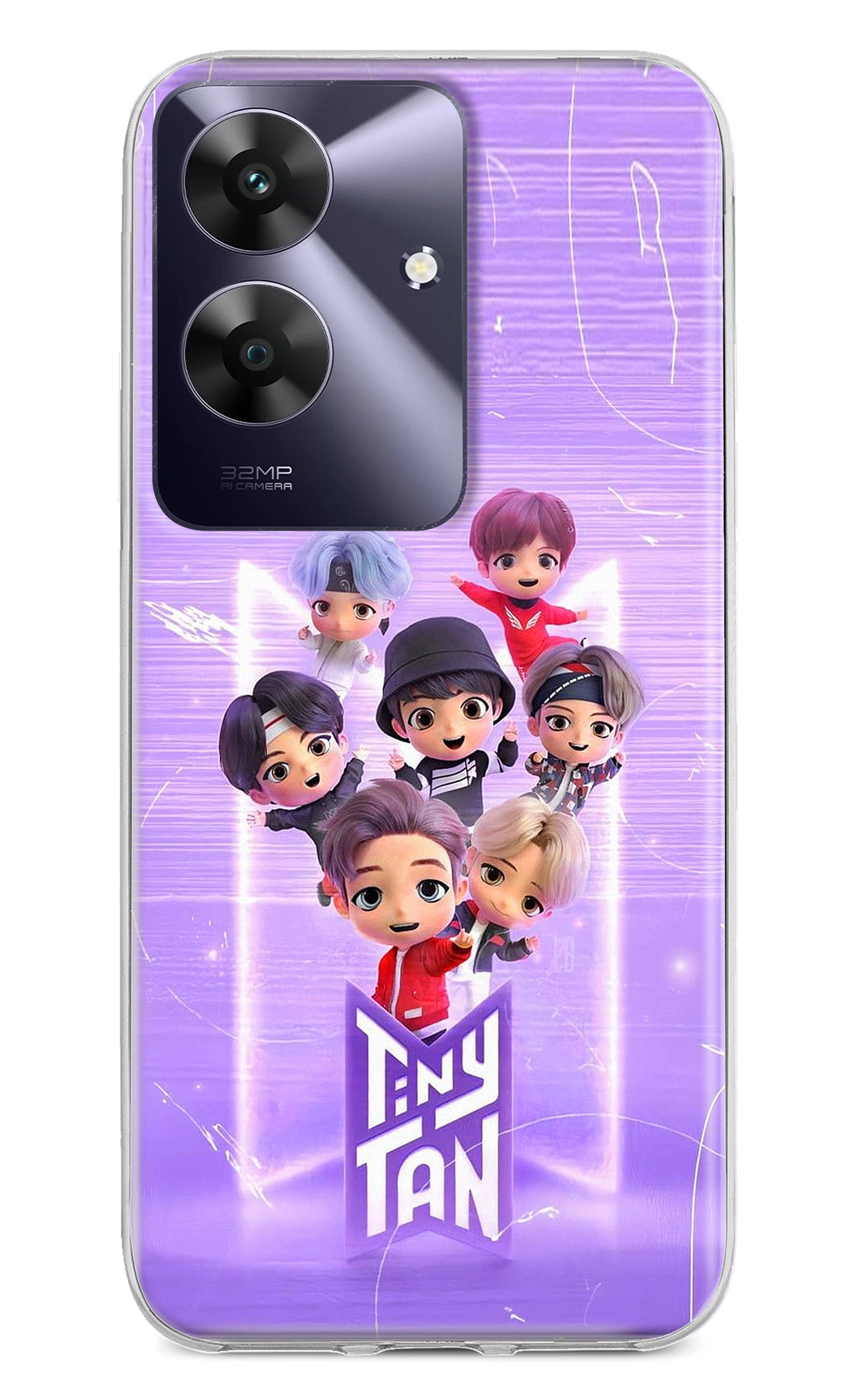 BTS Tiny Tan Realme C61 Back Cover