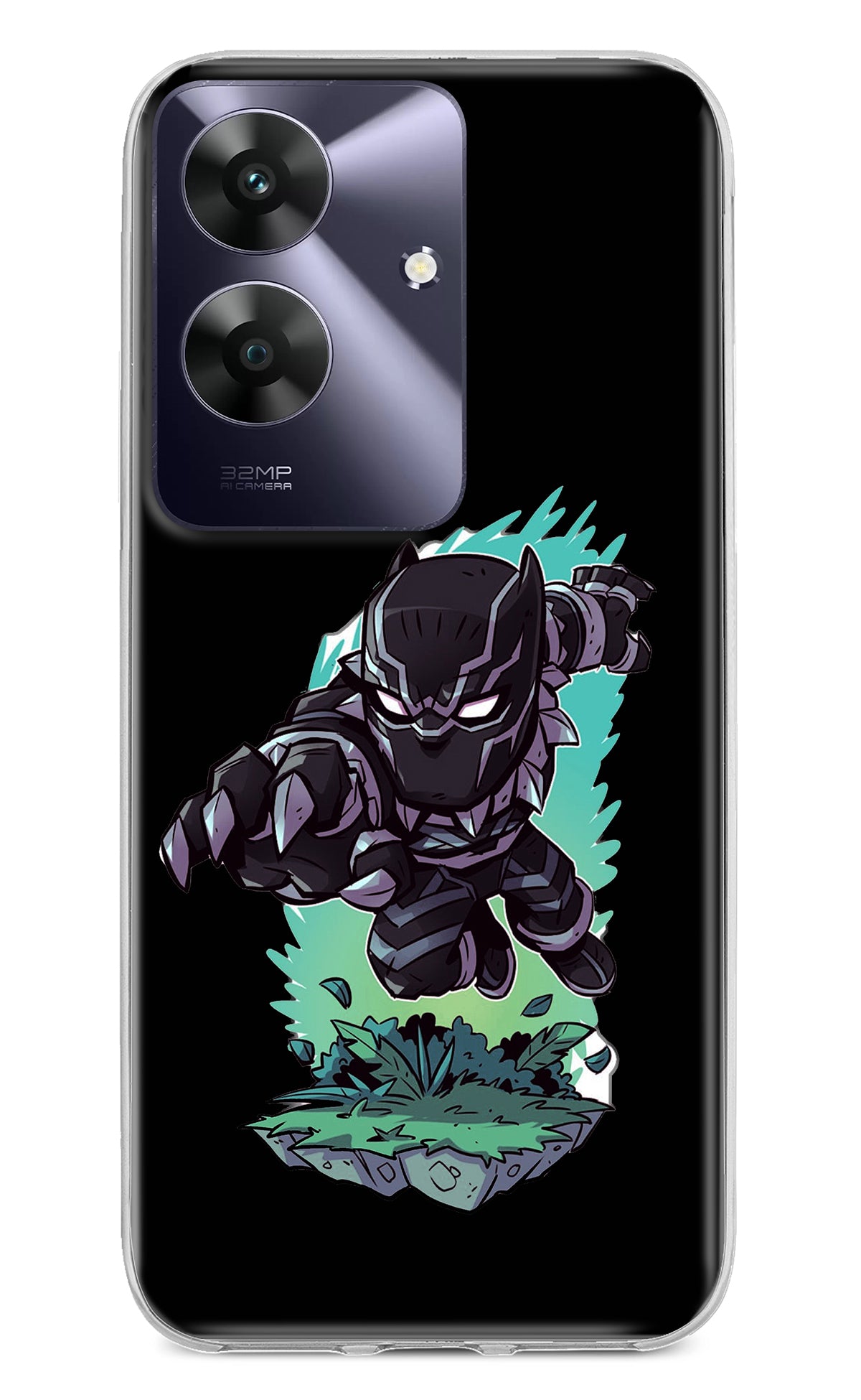 Black Panther Realme C61 Back Cover