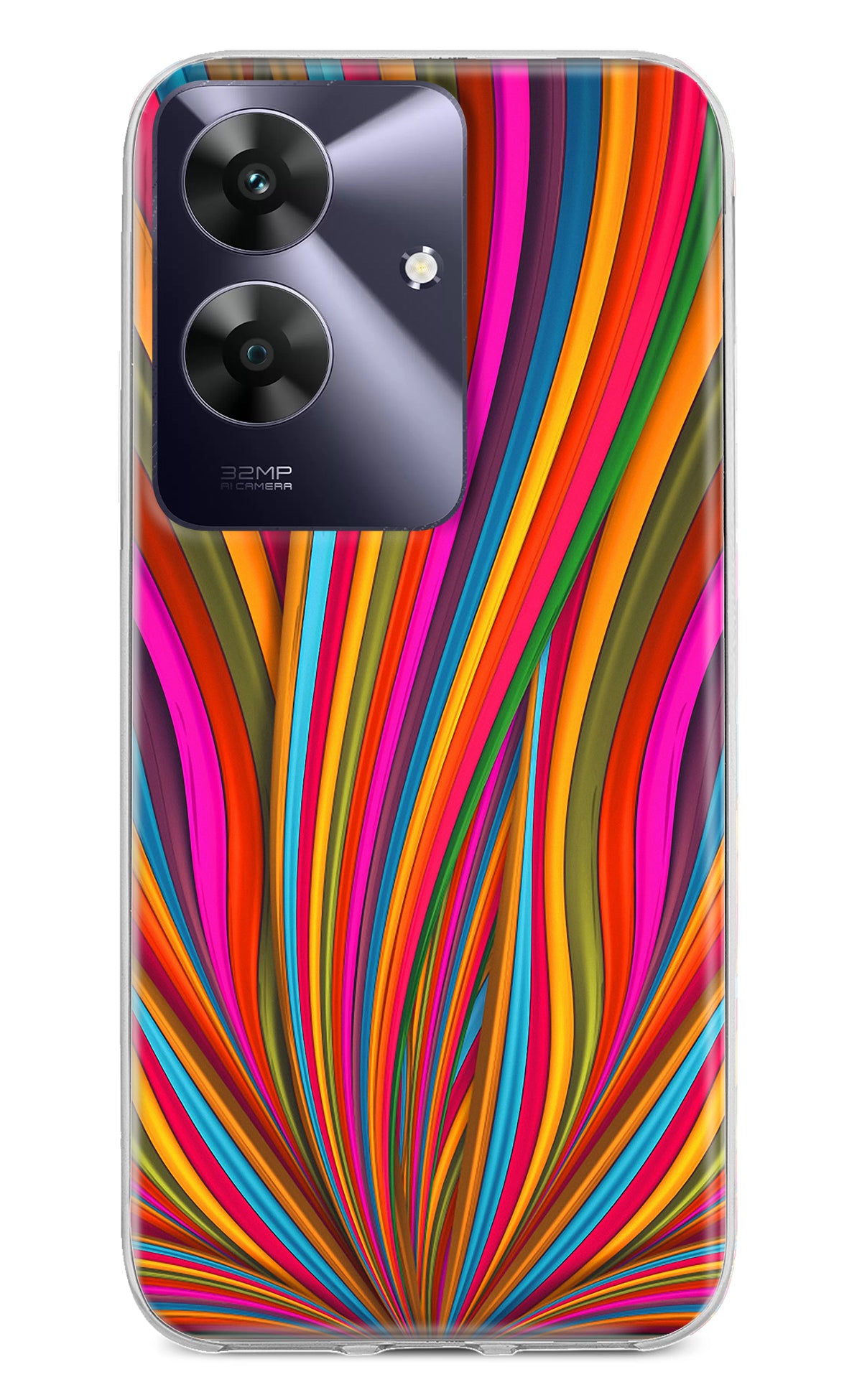 Trippy Wavy Realme C61 Back Cover