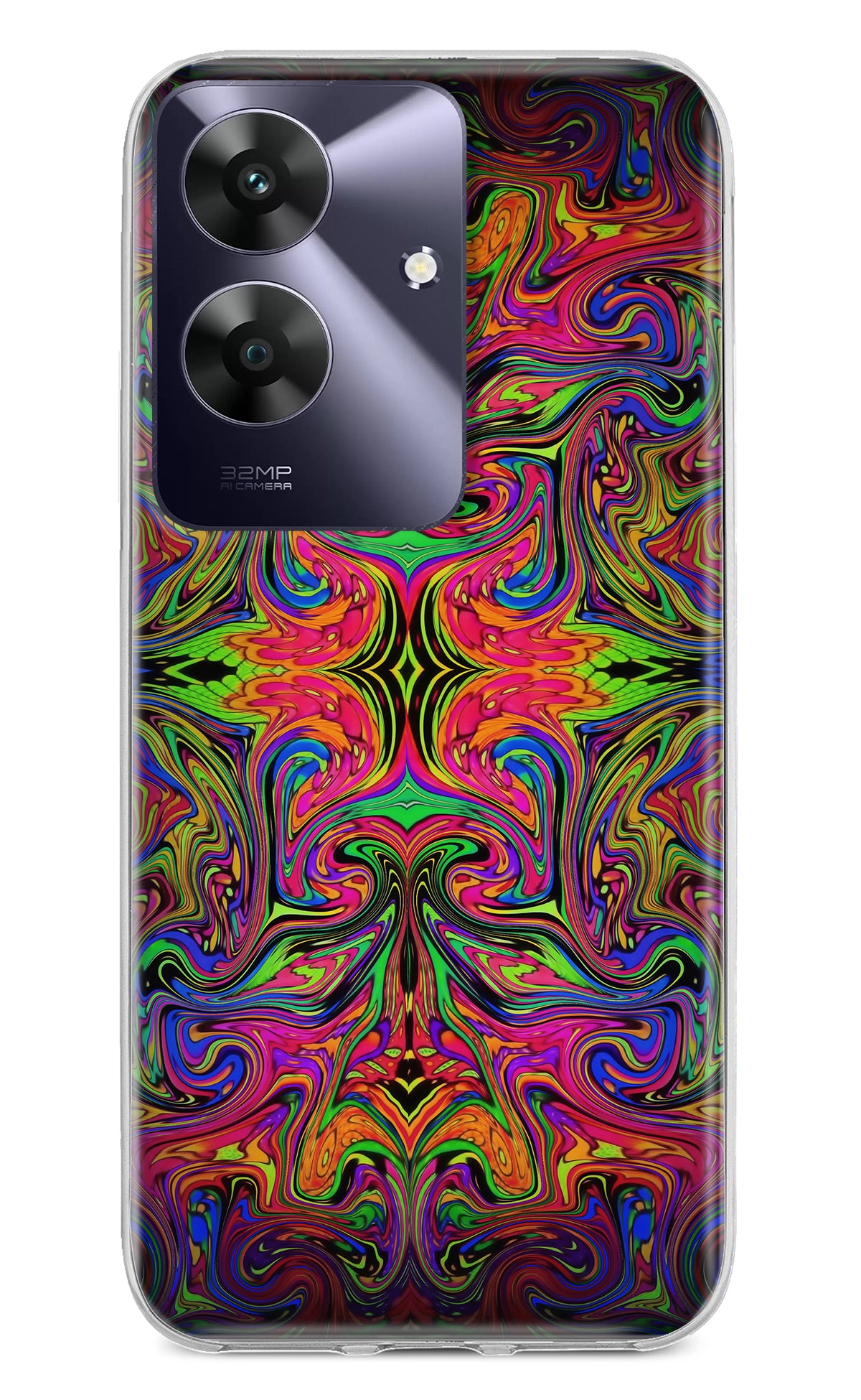 Psychedelic Art Realme C61 Back Cover