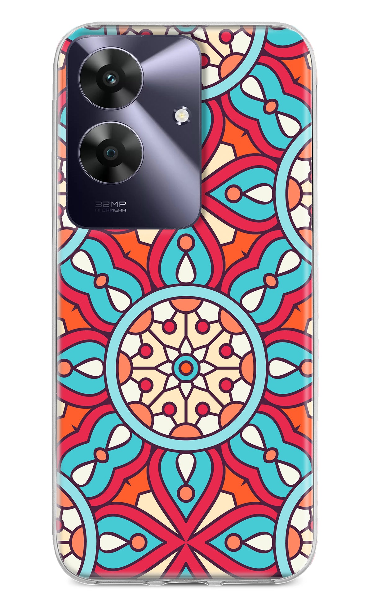 Mandala Geometric Realme C61 Back Cover