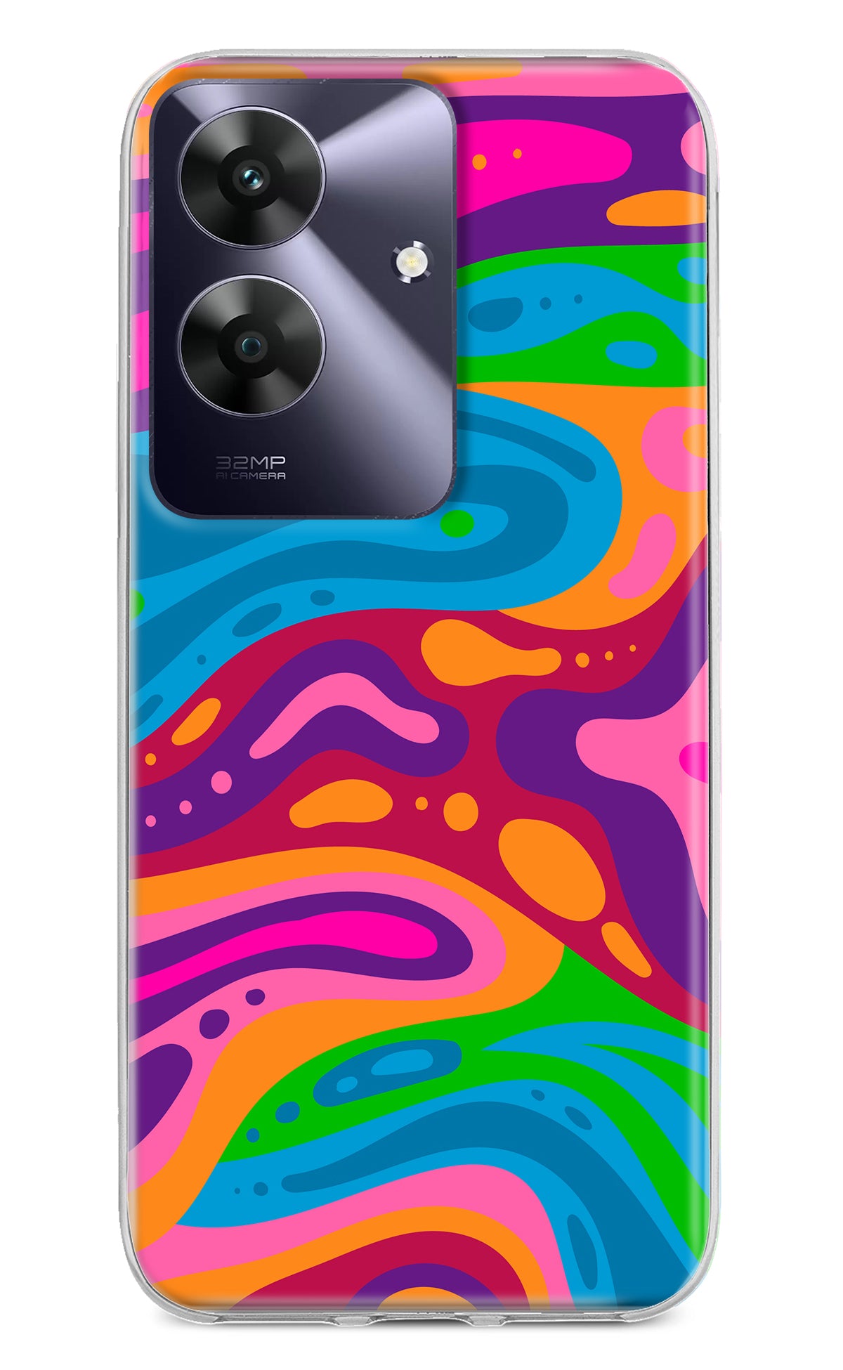 Trippy Pattern Realme C61 Back Cover