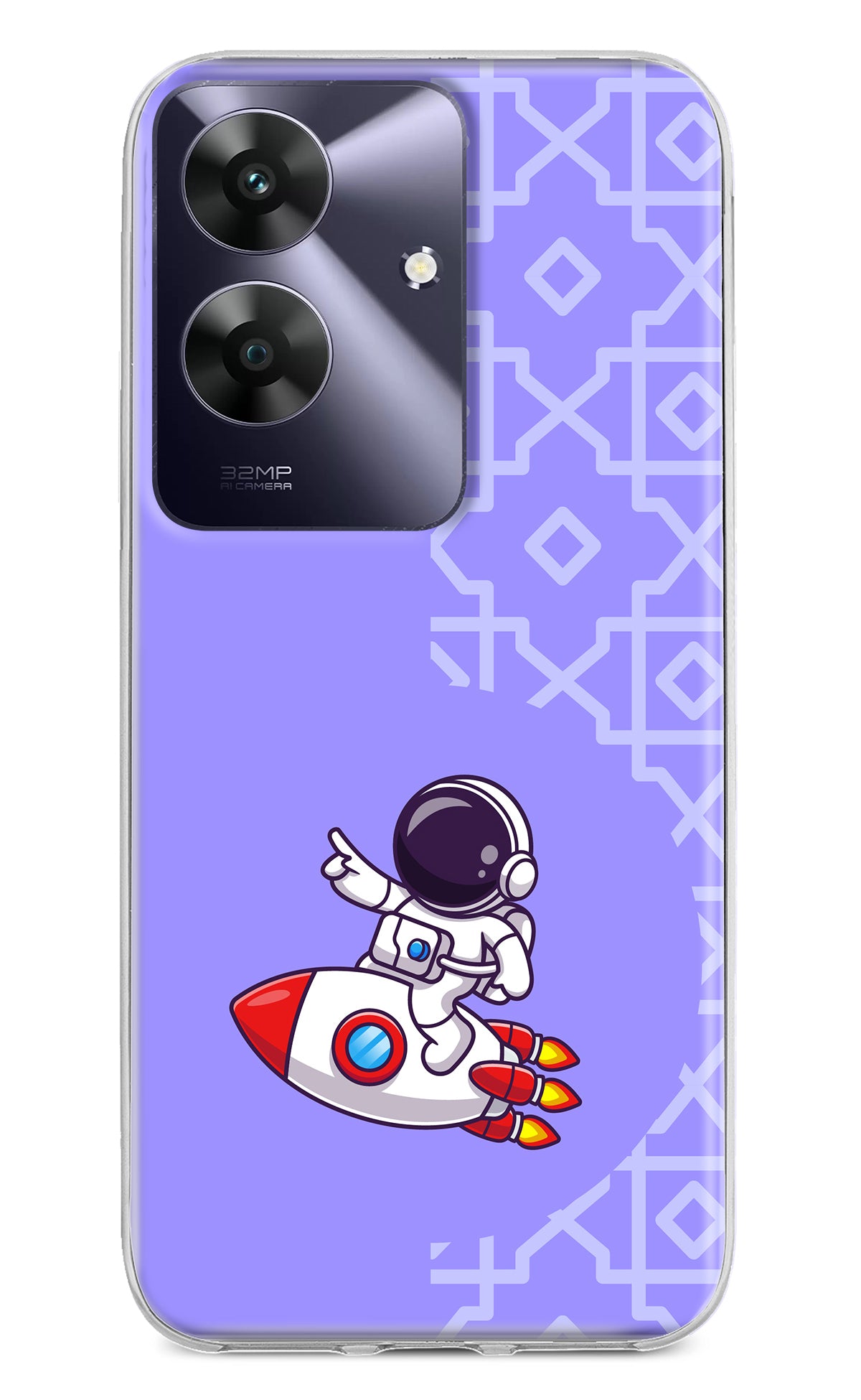 Cute Astronaut Realme C61 Back Cover