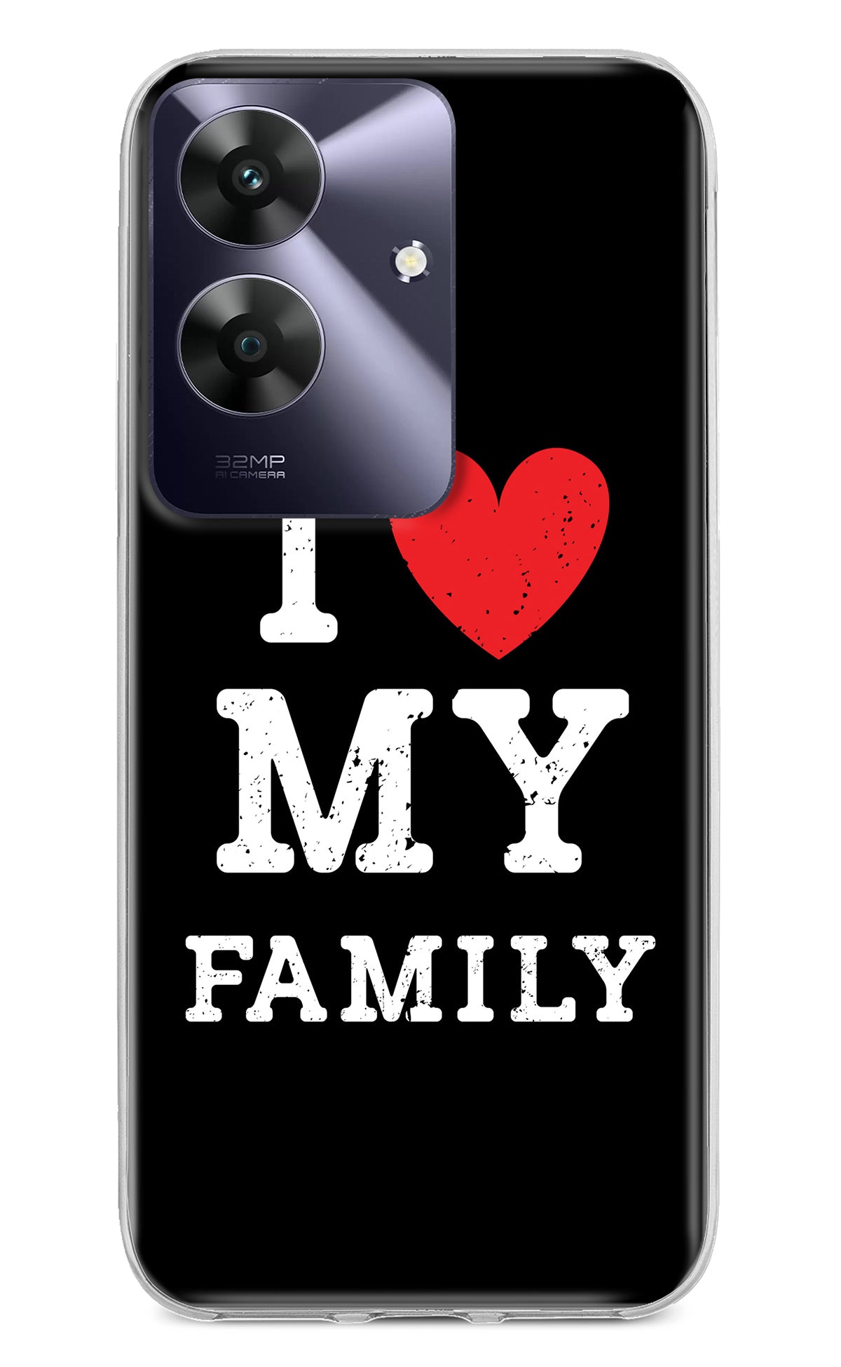 I Love My Family Realme C61 Back Cover