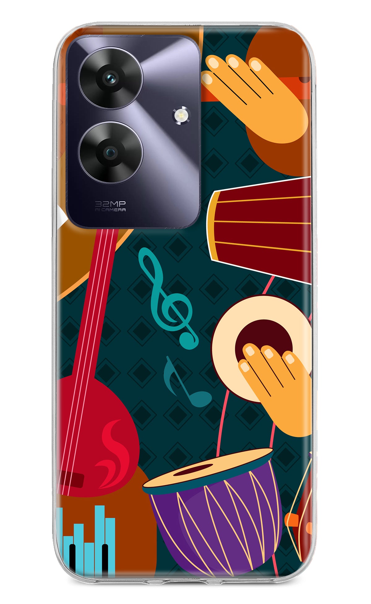 Music Instrument Realme C61 Back Cover