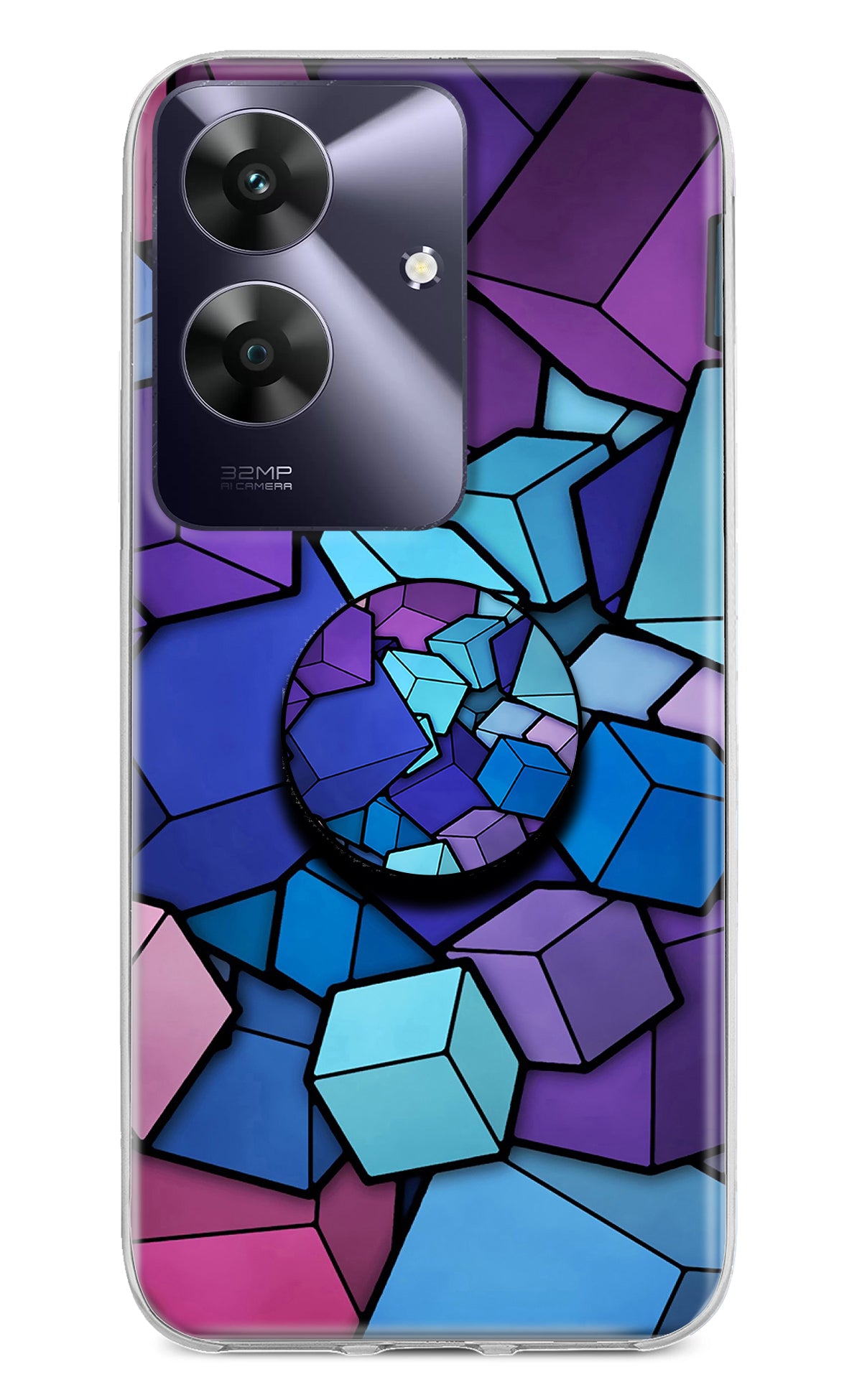 Cubic Abstract Realme C61 Pop Case