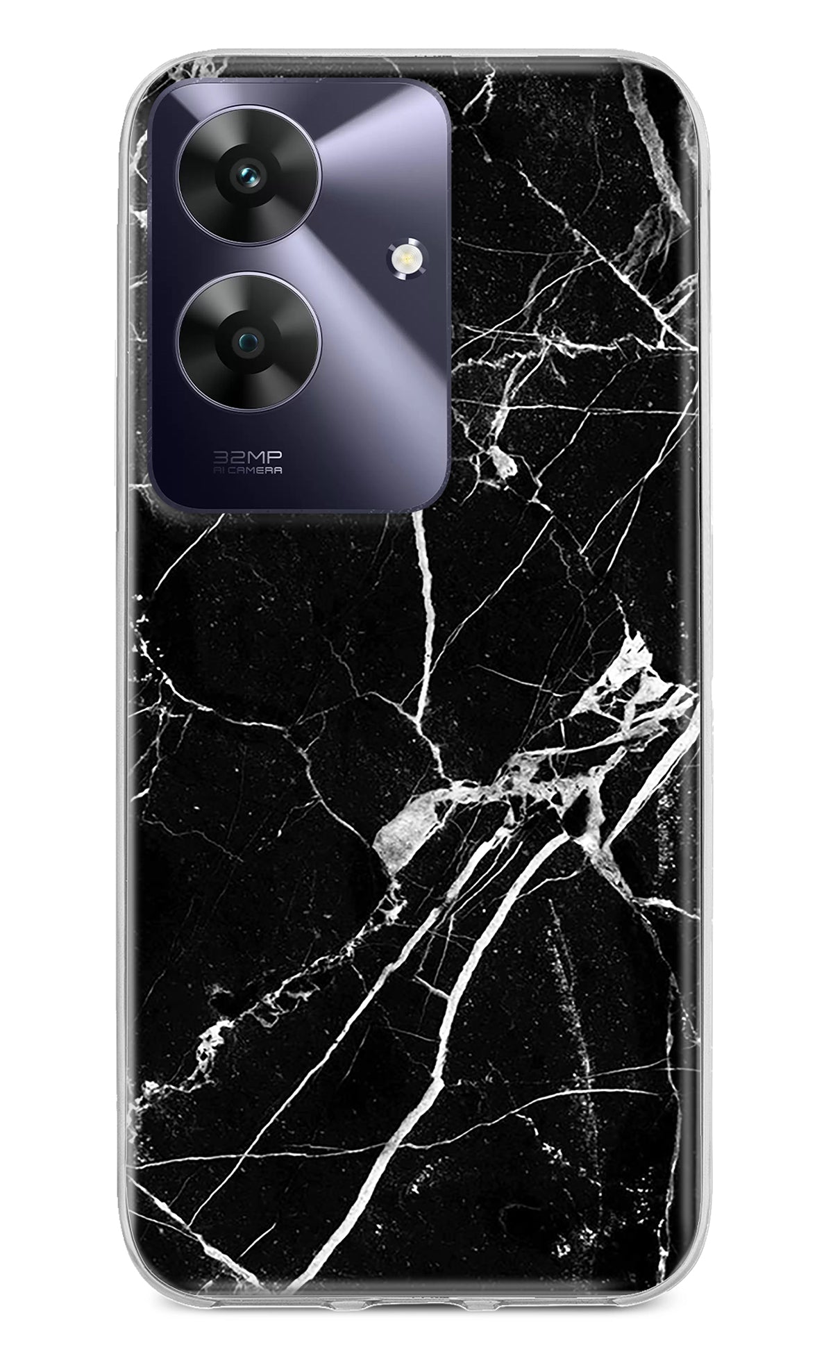 Black Marble Pattern Redmi 13 5G Back Cover