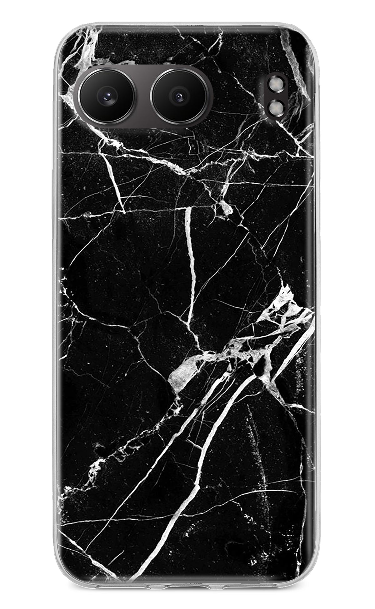 Black Marble Pattern OnePlus Nord 4 Back Cover