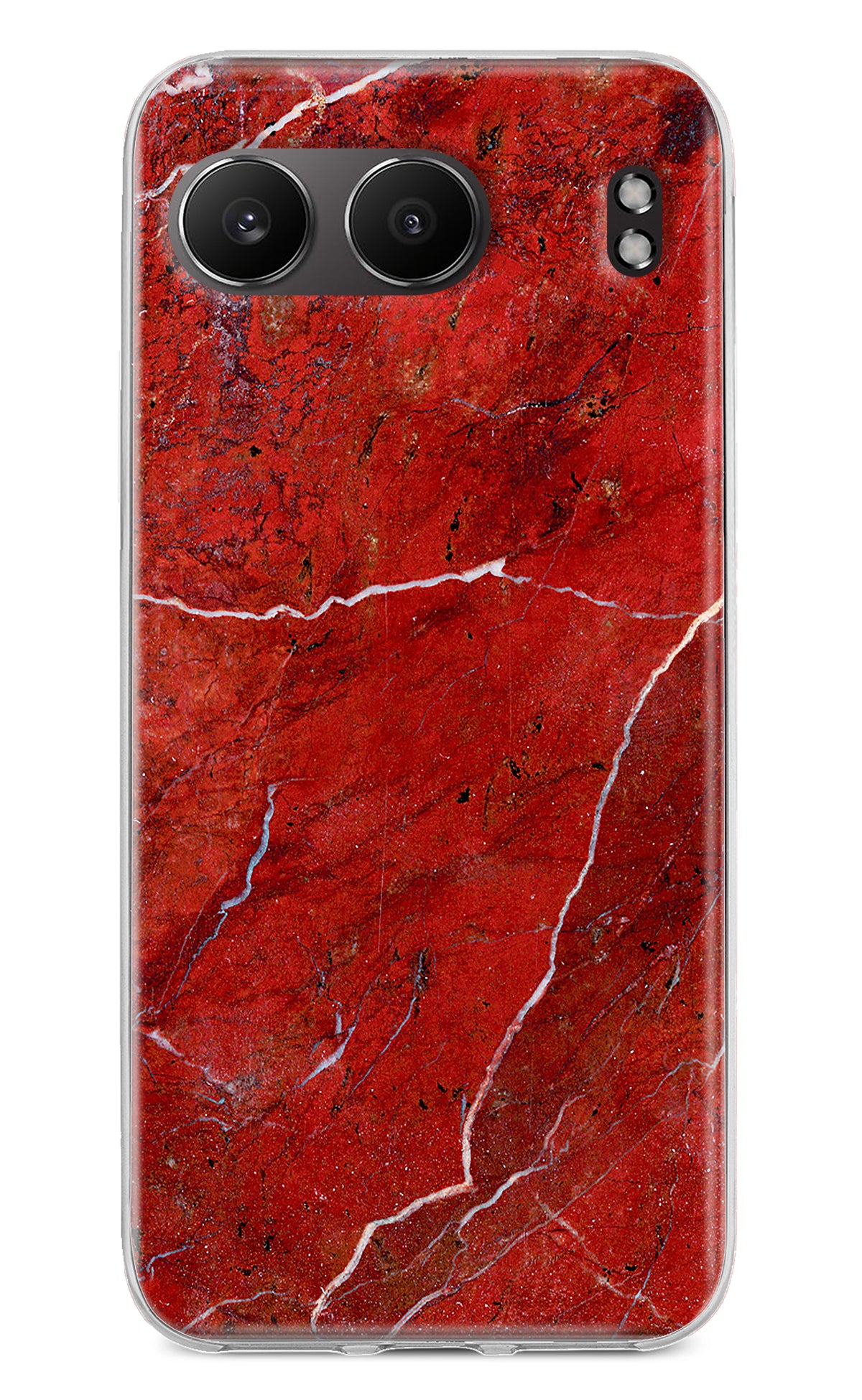 Red Marble Design OnePlus Nord 4 Back Cover