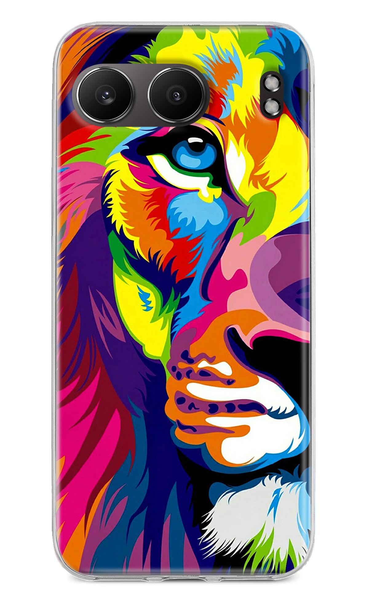 Lion Half Face OnePlus Nord 4 Back Cover