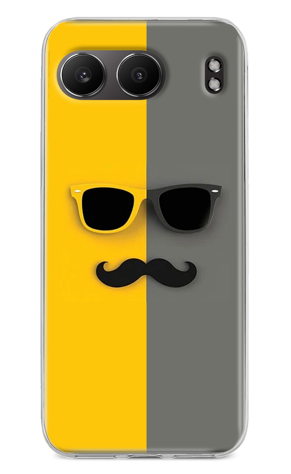 Sunglasses with Mustache OnePlus Nord 4 Back Cover