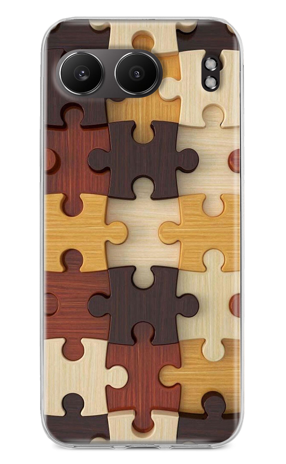 Wooden Puzzle OnePlus Nord 4 Back Cover