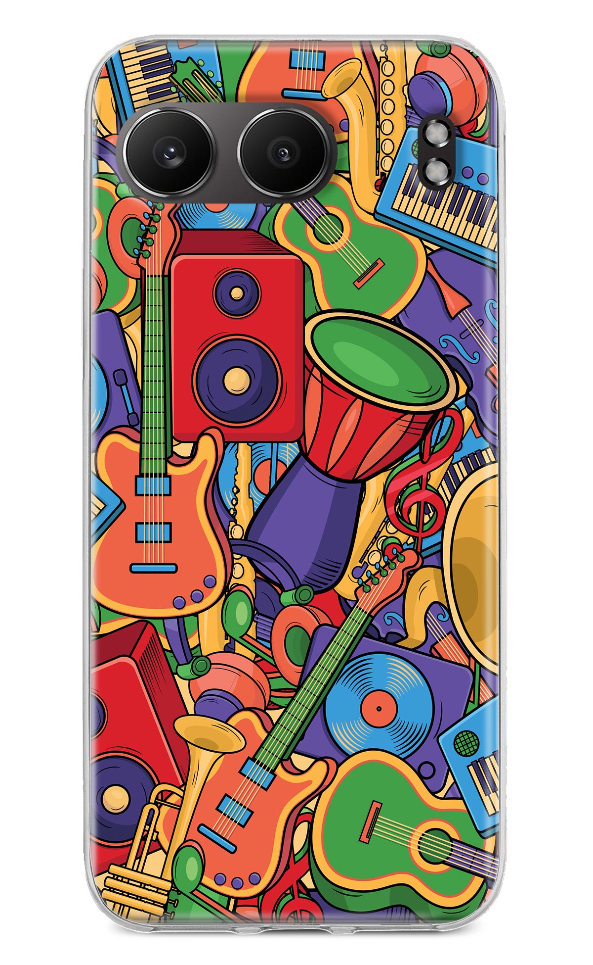 Music Instrument Doodle OnePlus Nord 4 Back Cover