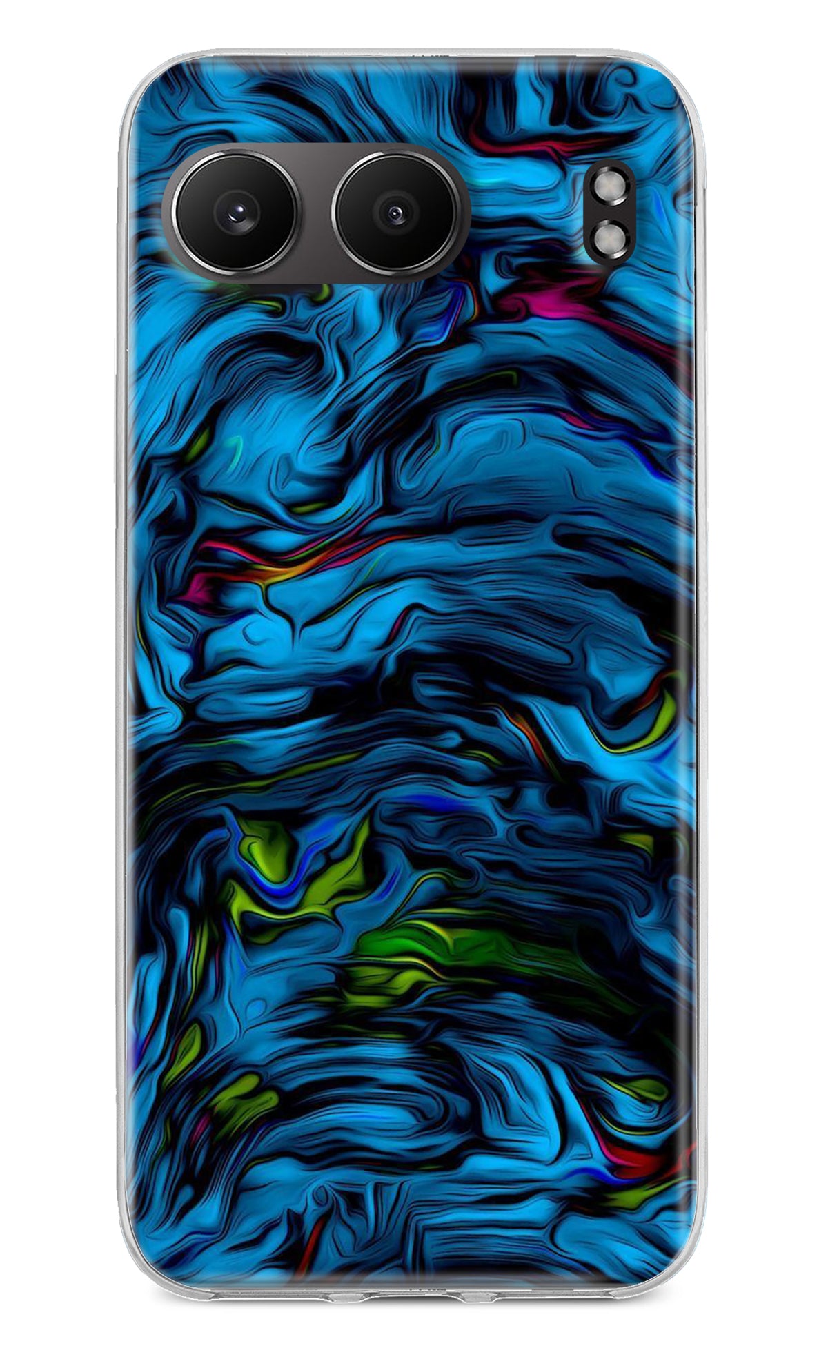 Dark Blue Abstract OnePlus Nord 4 Back Cover