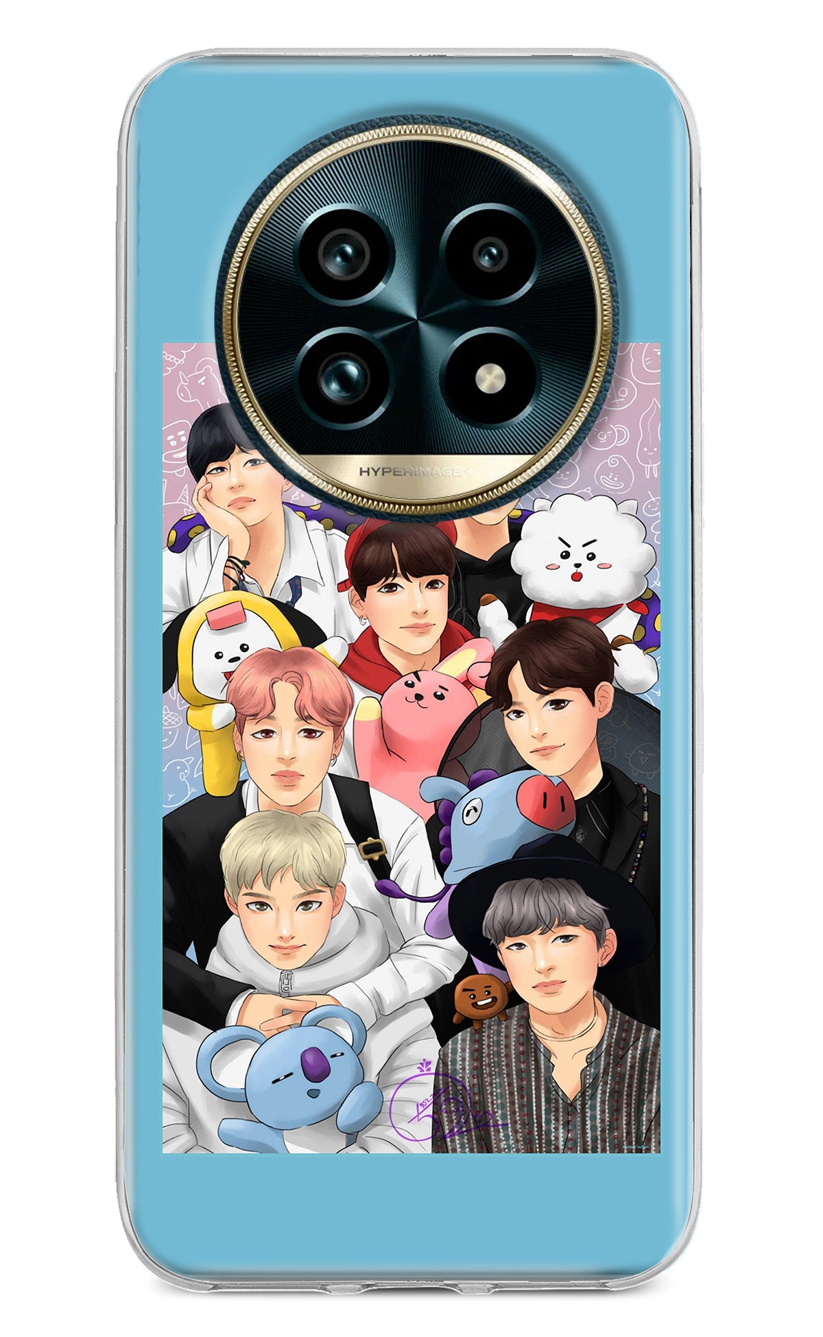 BTS with animals Realme 13 Pro+ 5G Back Cover