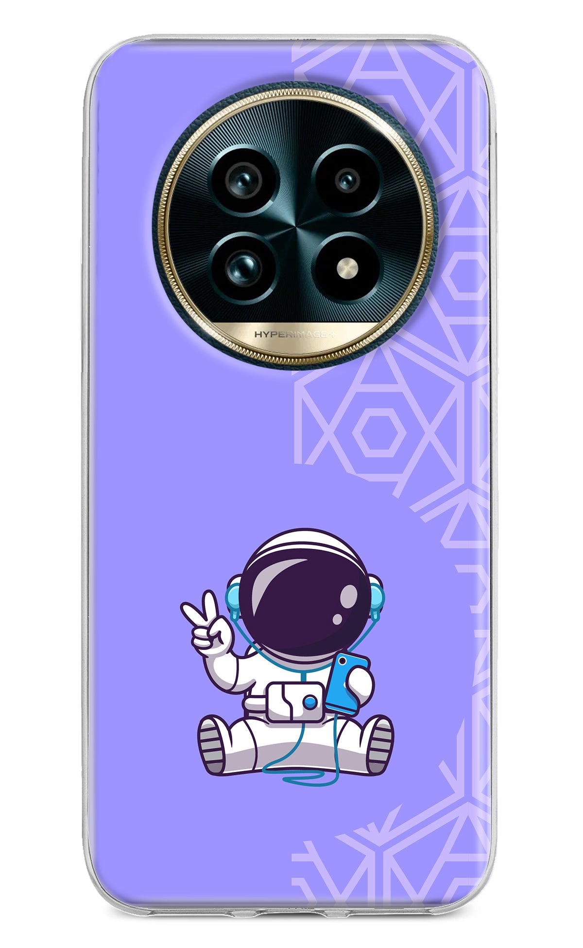 Cute Astronaut Chilling Realme 13 Pro+ 5G Back Cover