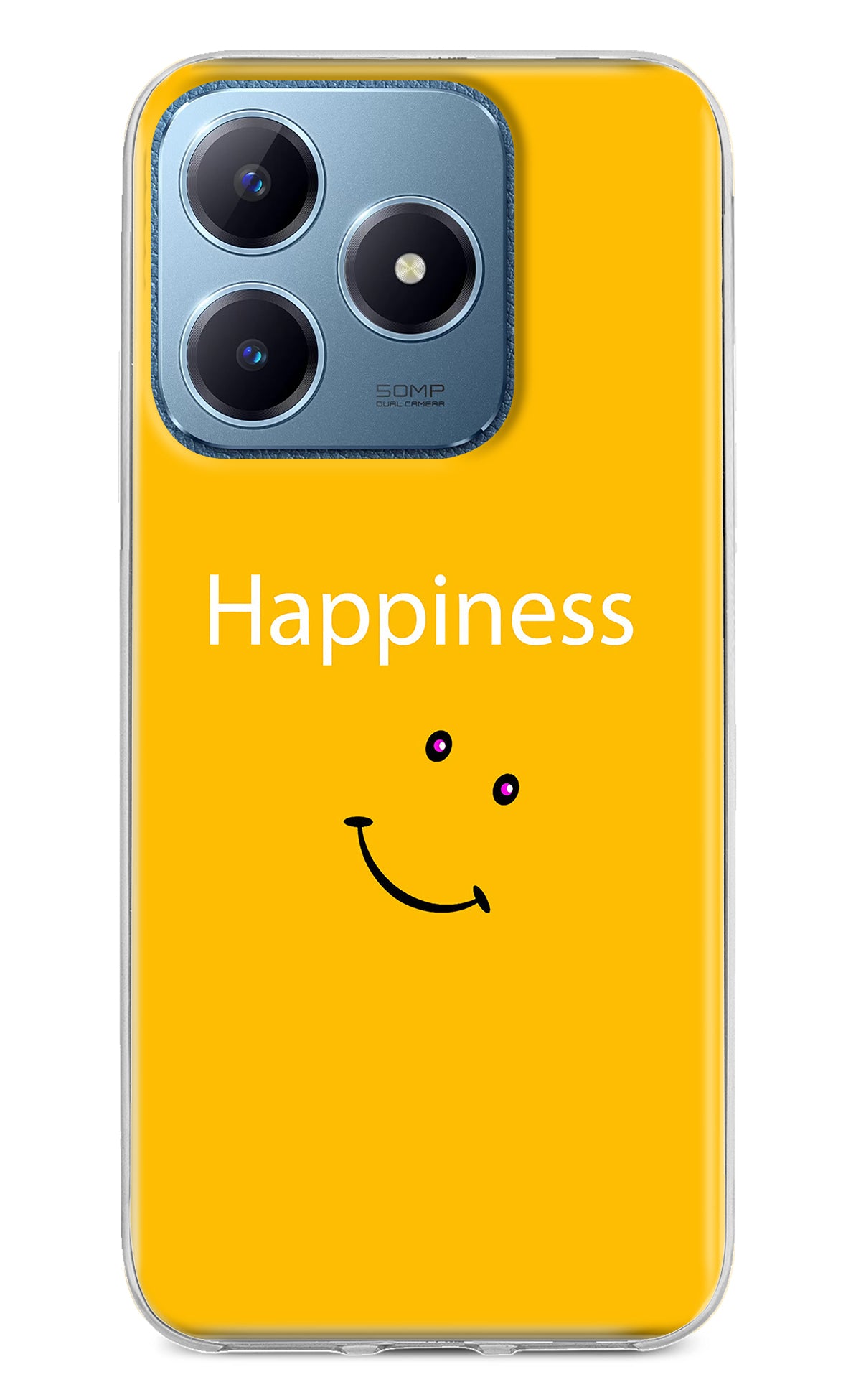 Happiness With Smiley Realme C63 Back Cover