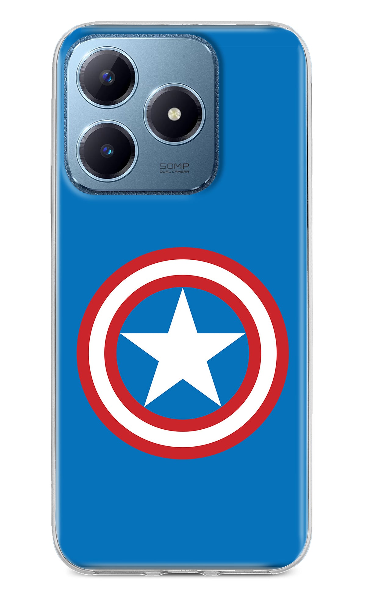 Captain America Logo Realme C63 Back Cover