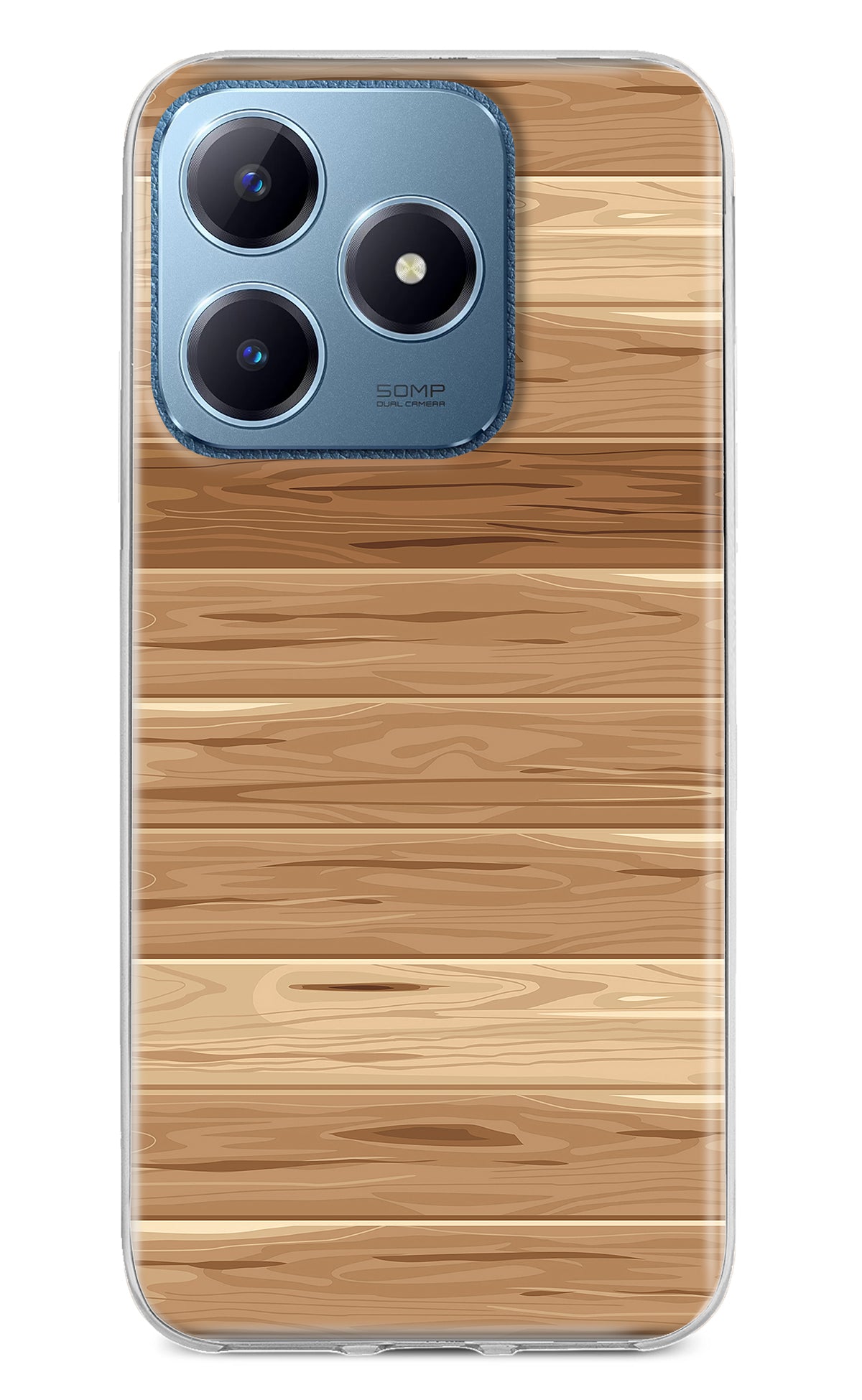 Wooden Vector Realme C63 Back Cover