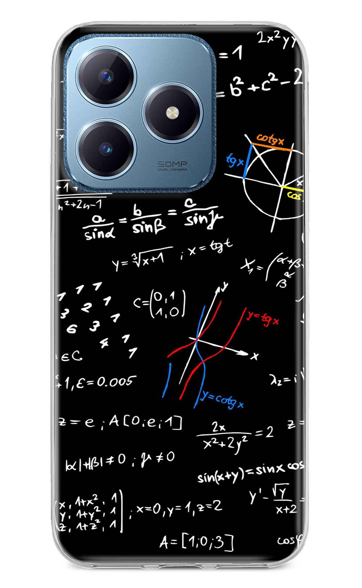 Mathematics Formula Realme C63 Back Cover