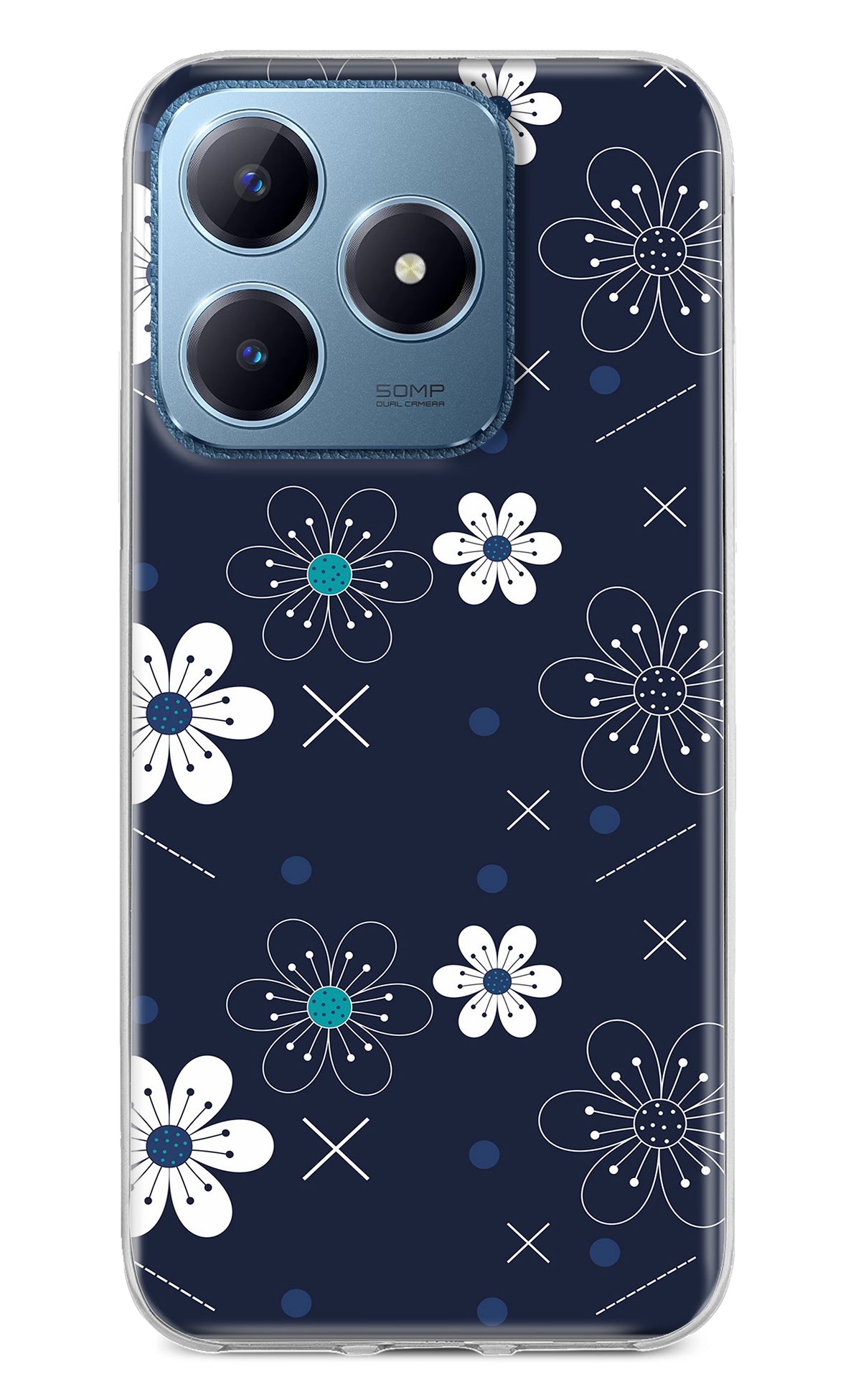 Flowers Realme C63 Back Cover