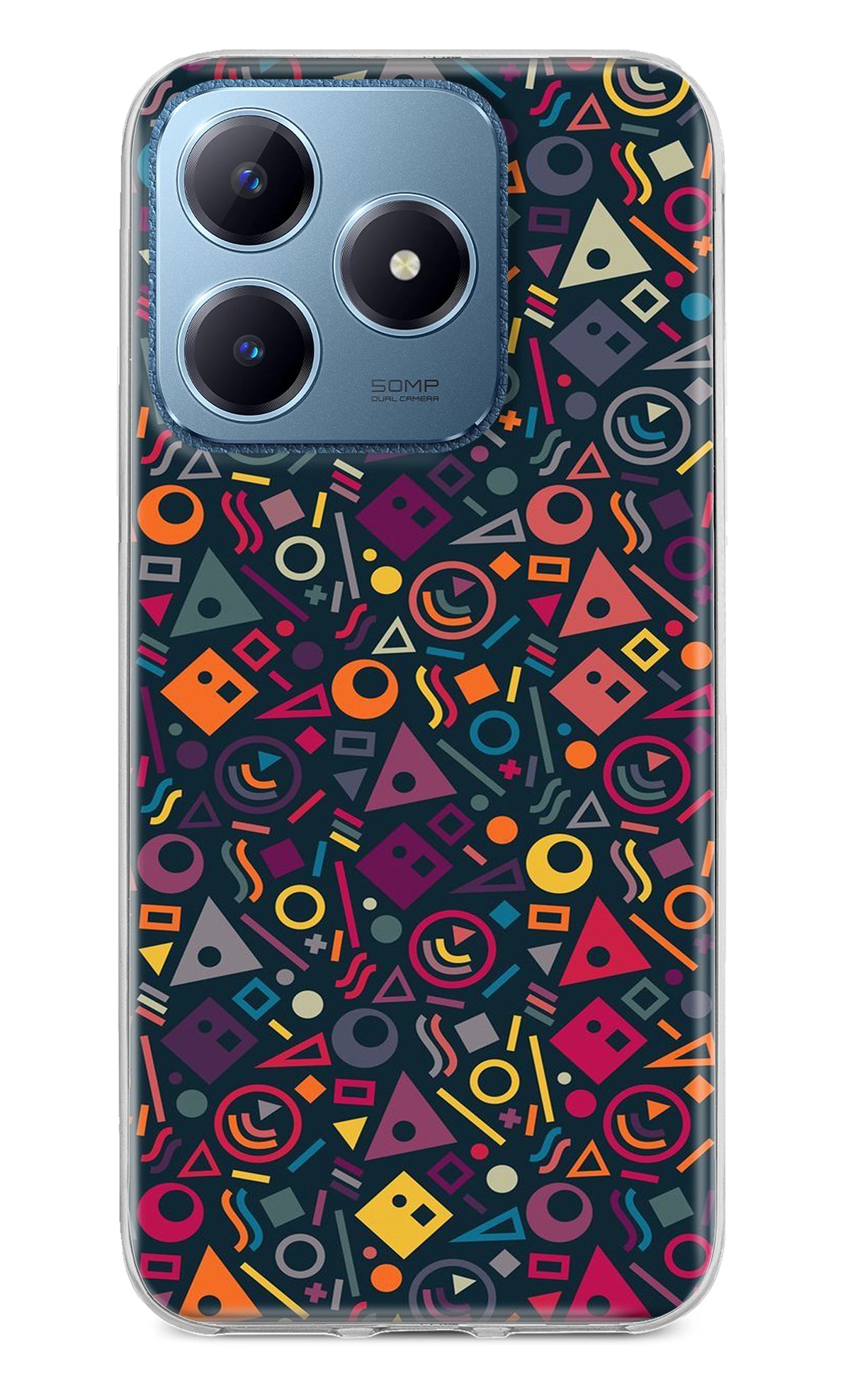 Geometric Abstract Realme C63 Back Cover