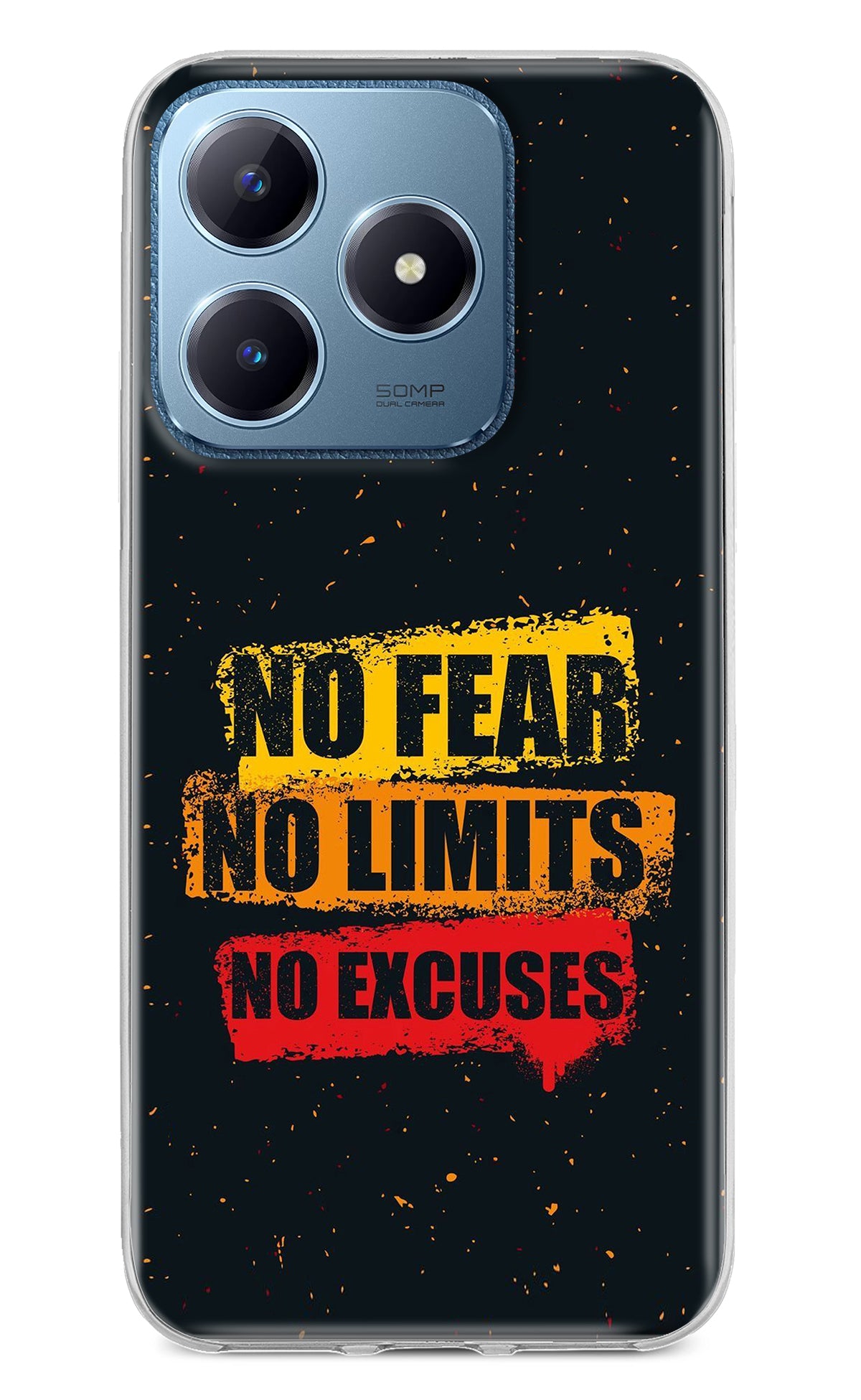 No Fear No Limits No Excuse Realme C63 Back Cover