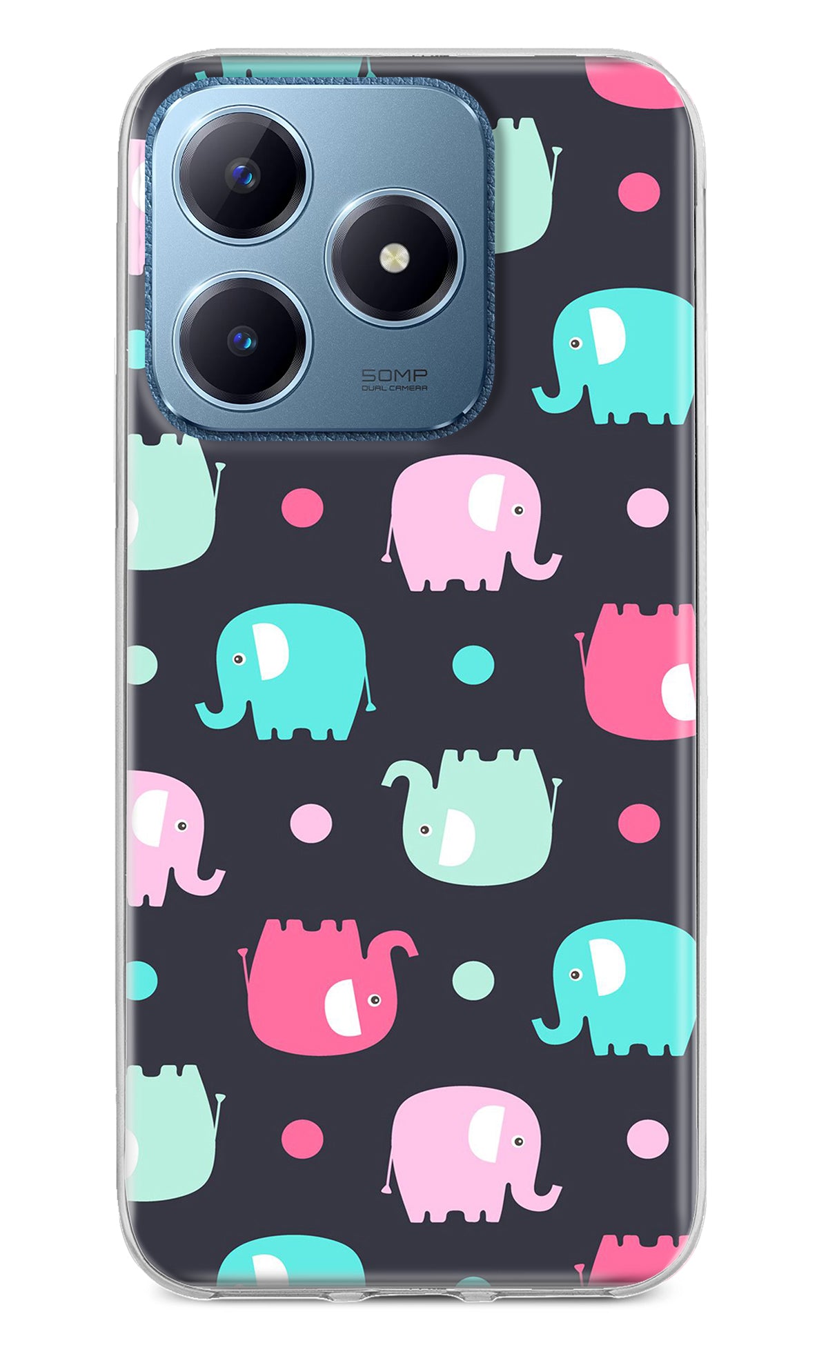 Elephants Realme C63 Back Cover