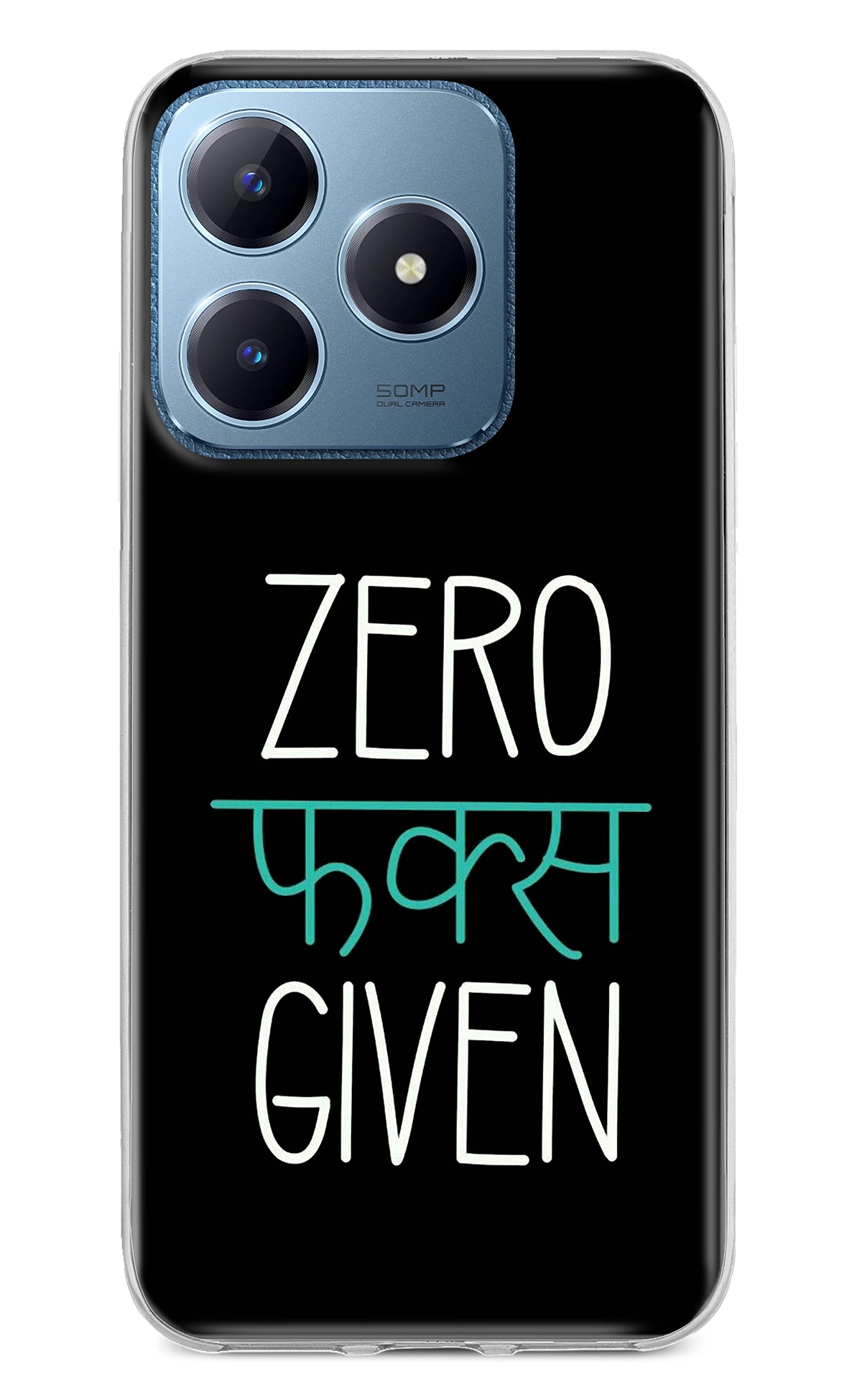 Zero Fucks Given Realme C63 Back Cover