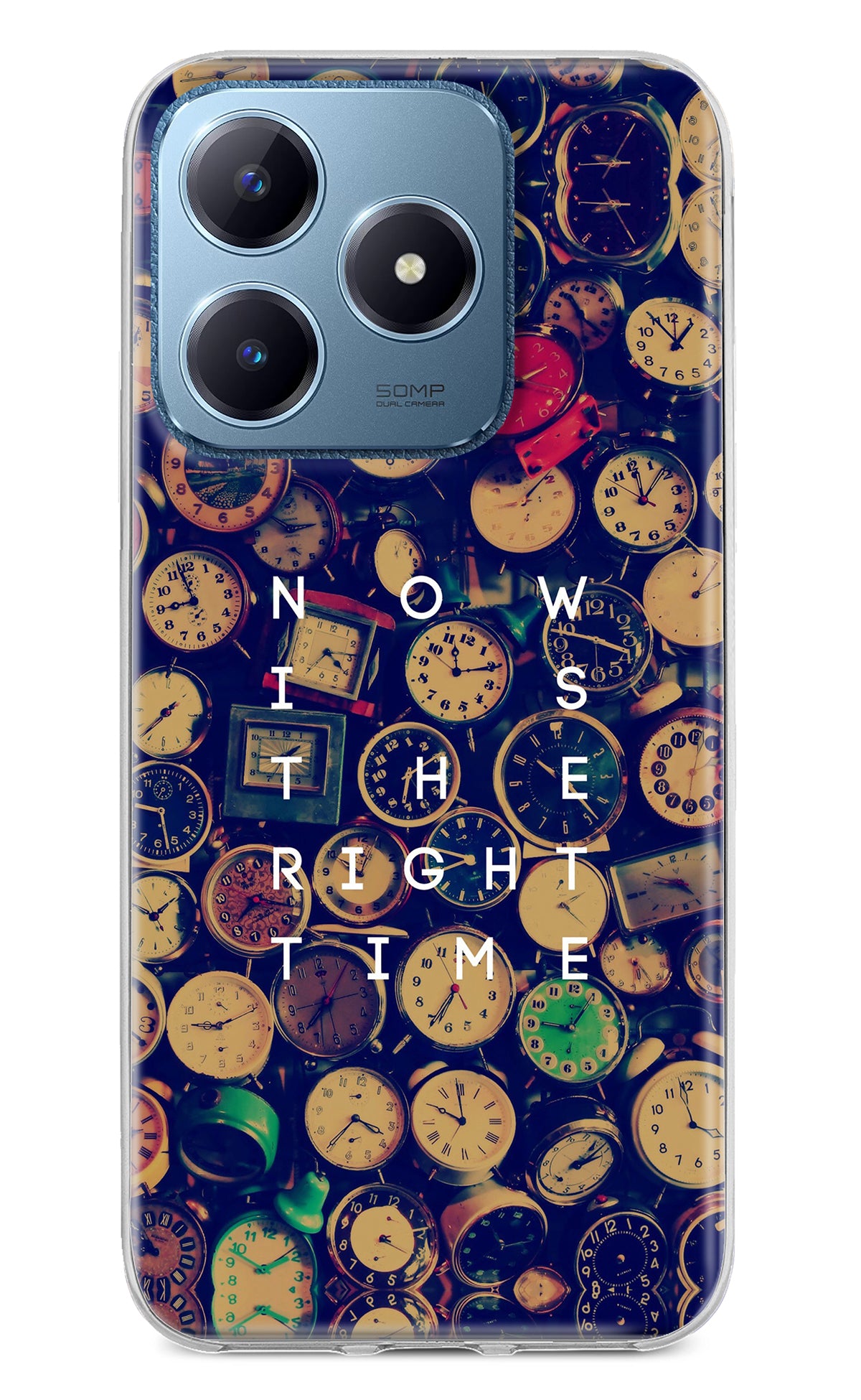 Now is the Right Time Quote Realme C63 Back Cover