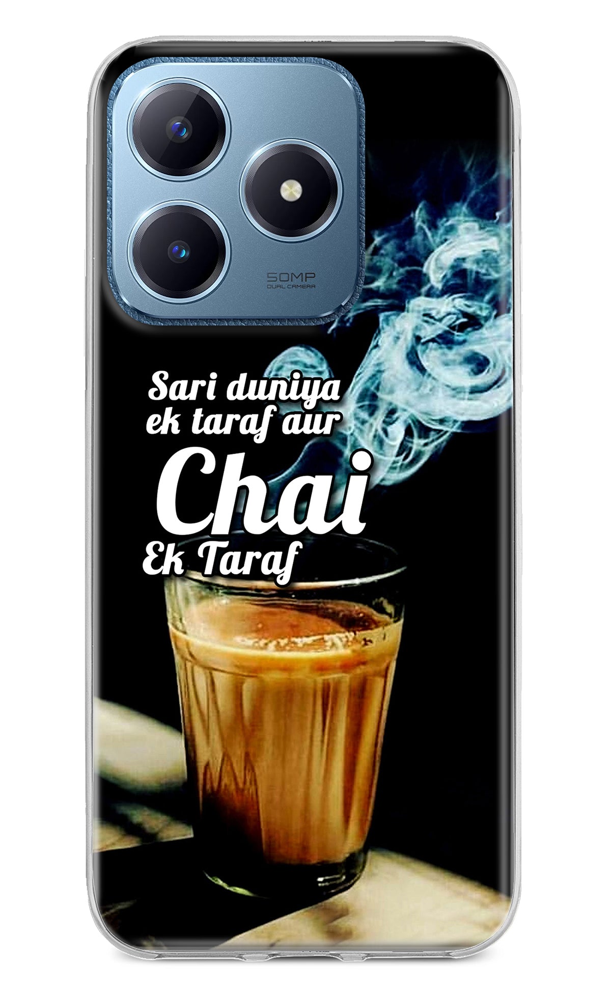 Chai Ek Taraf Quote Realme C63 Back Cover