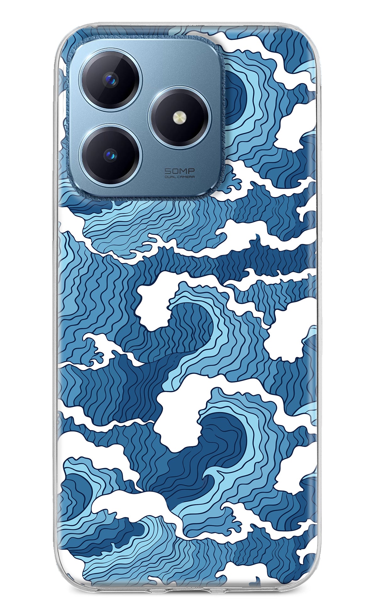 Blue Waves Realme C63 Back Cover