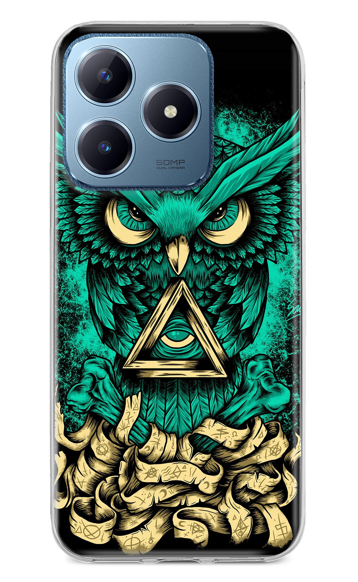 Green Owl Realme C63 Back Cover