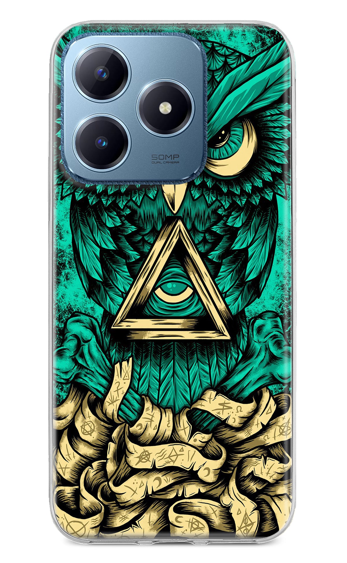 Green Owl Realme C63 Back Cover