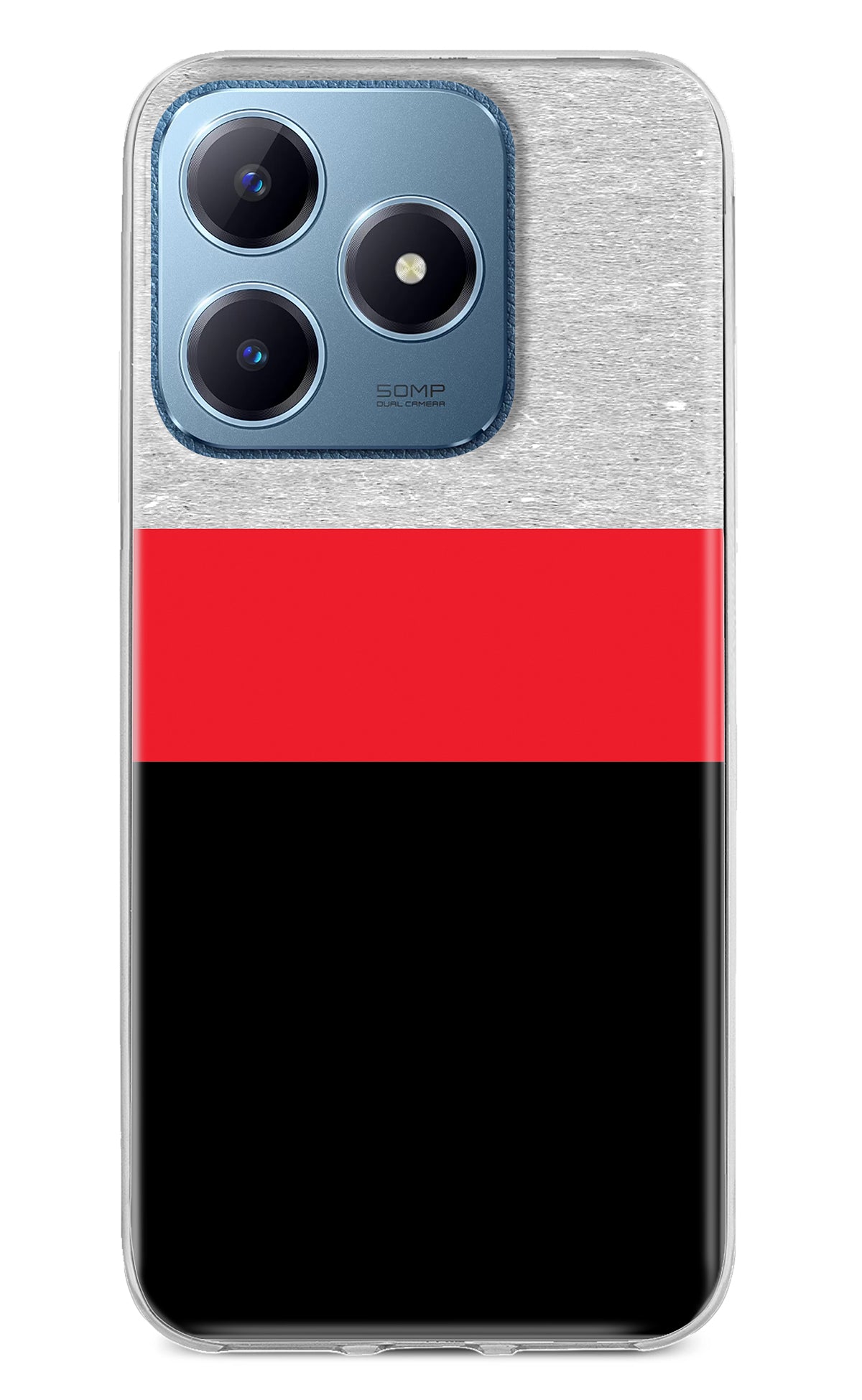 Tri Color Pattern Realme C63 Back Cover