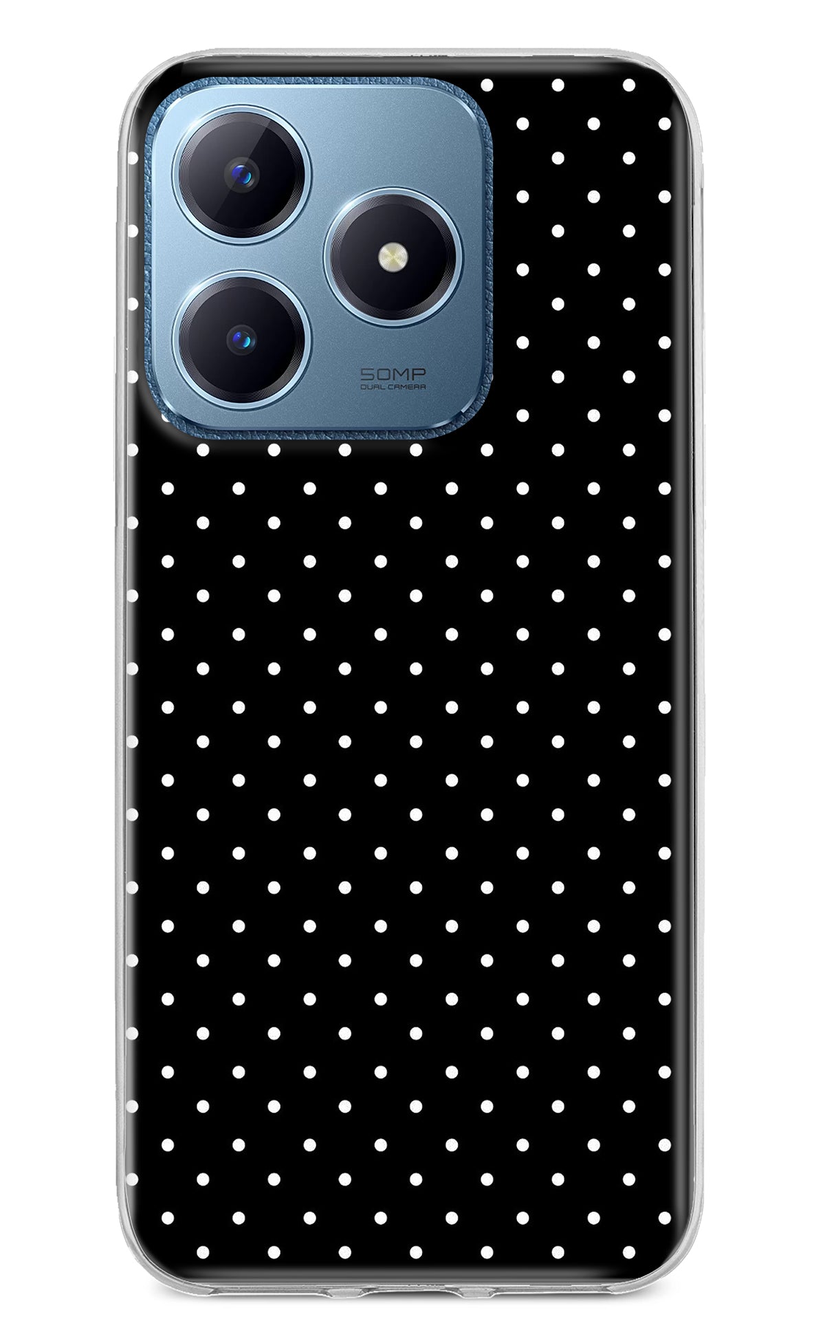 White Dots Realme C63 Back Cover