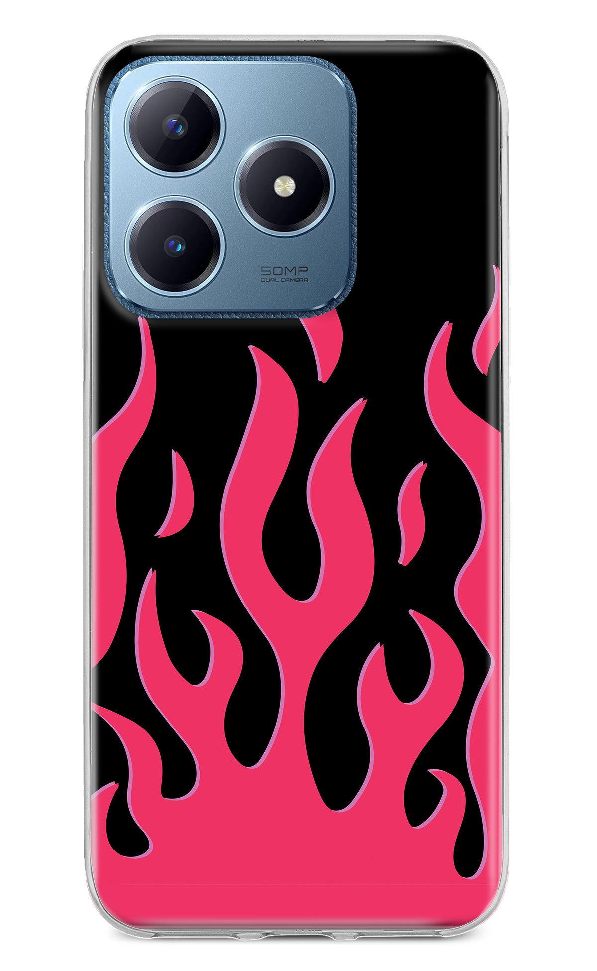 Fire Flames Realme C63 Back Cover