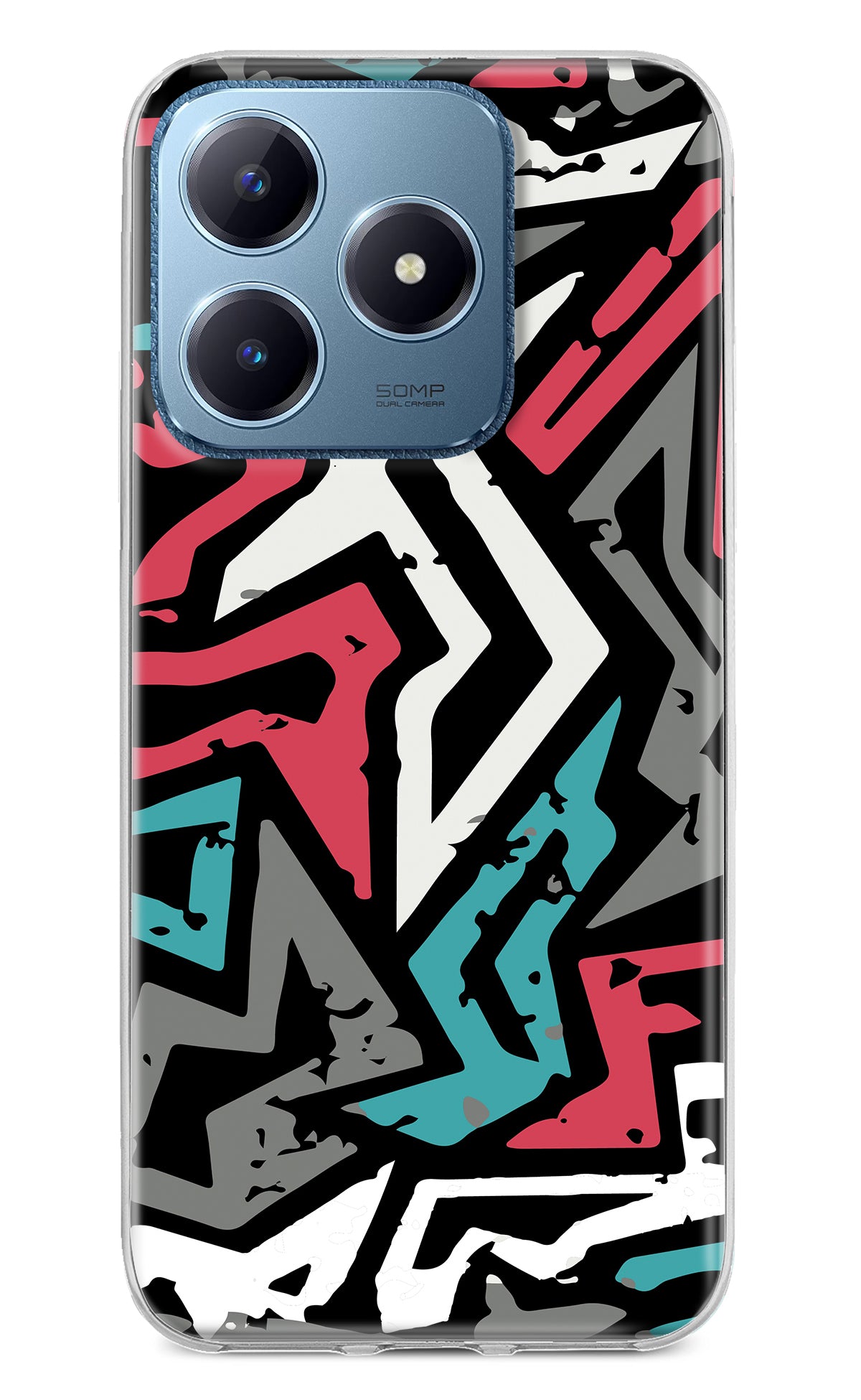 Geometric Graffiti Realme C63 Back Cover