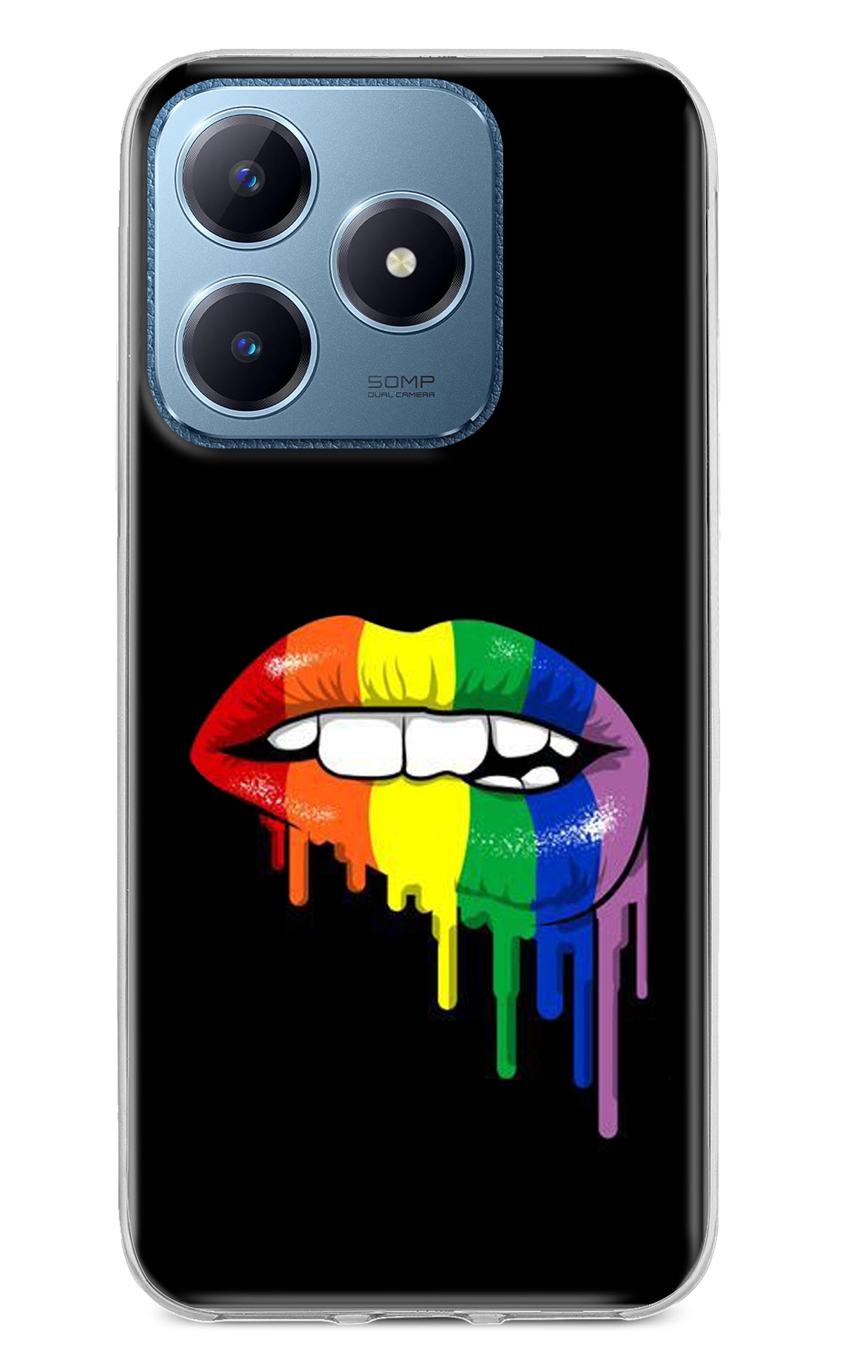 Lips Biting Realme C63 Back Cover